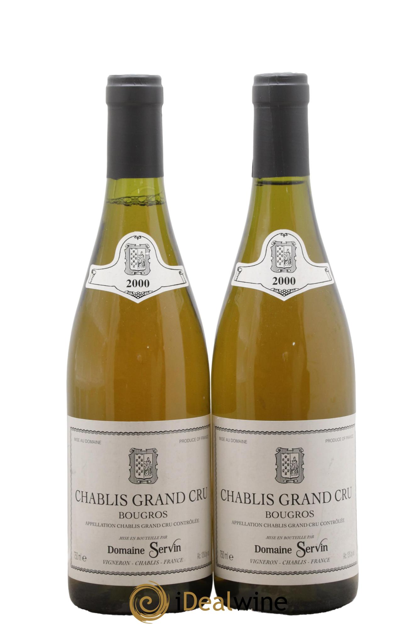 Chablis Grand Cru Bougros Servin 2000 - Posten von 2 Flaschen - 0