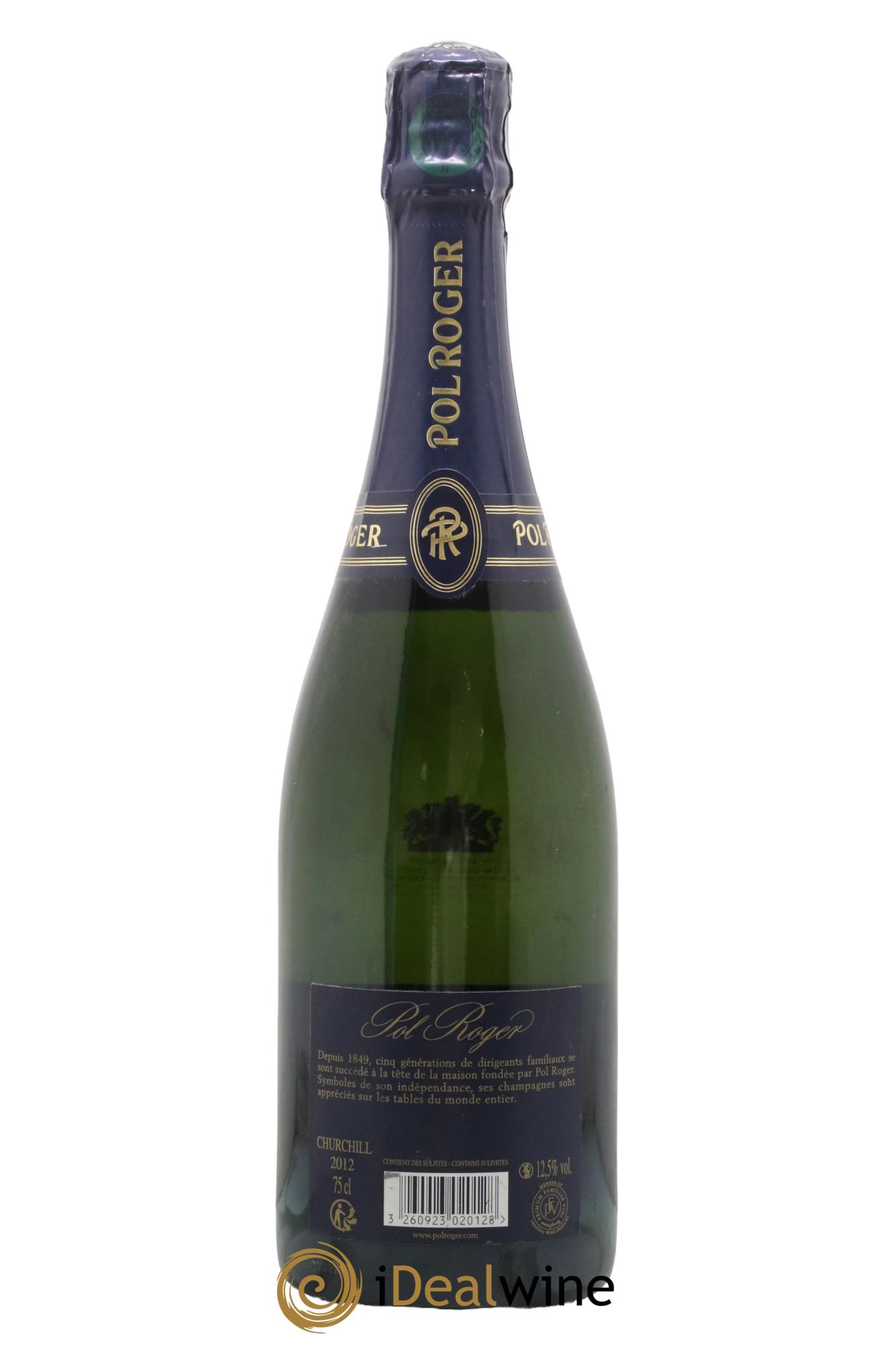 Cuvée Winston Churchill Pol Roger 2012 - Lot de 1 bouteille - 1
