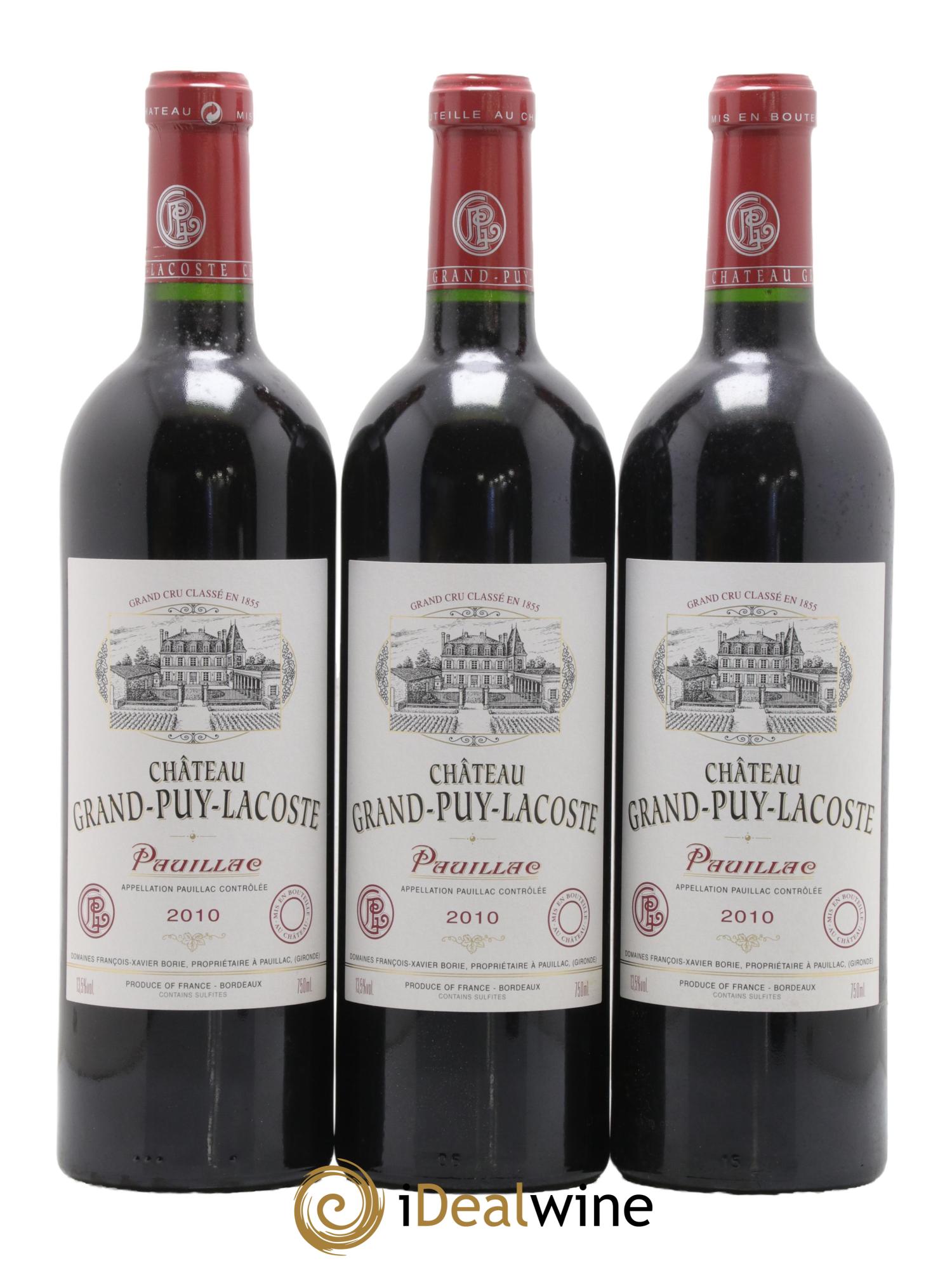 Château Grand Puy Lacoste 5ème Grand Cru Classé 2010 - Lot de 12 bouteilles - 2