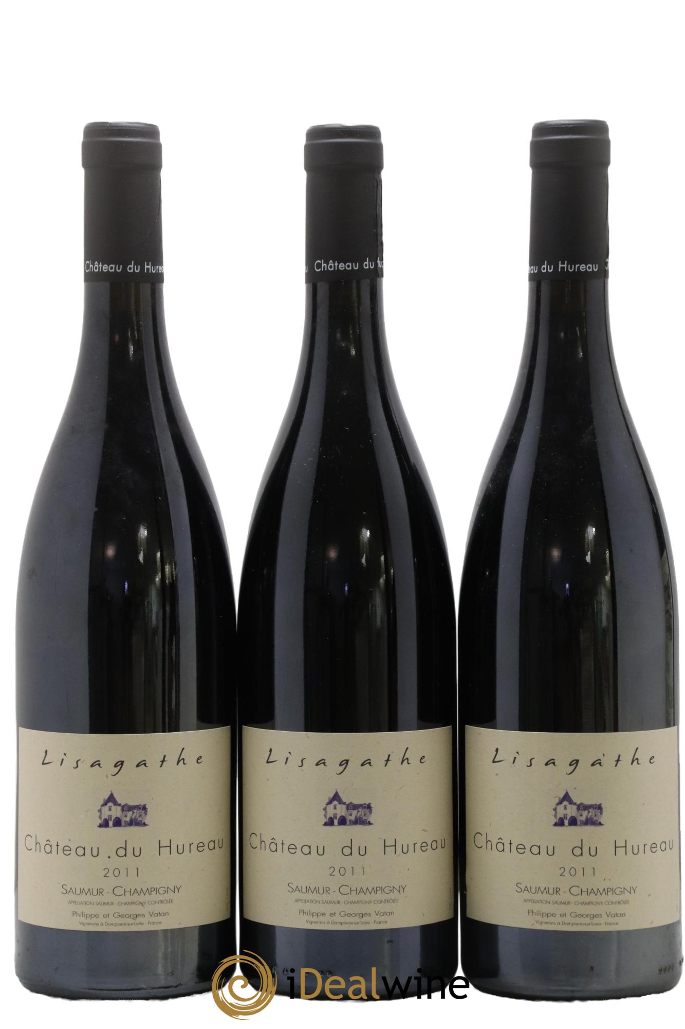 Saumur-Champigny Lisagathe Château du Hureau 2011 - Lot de 3 bouteilles - 0