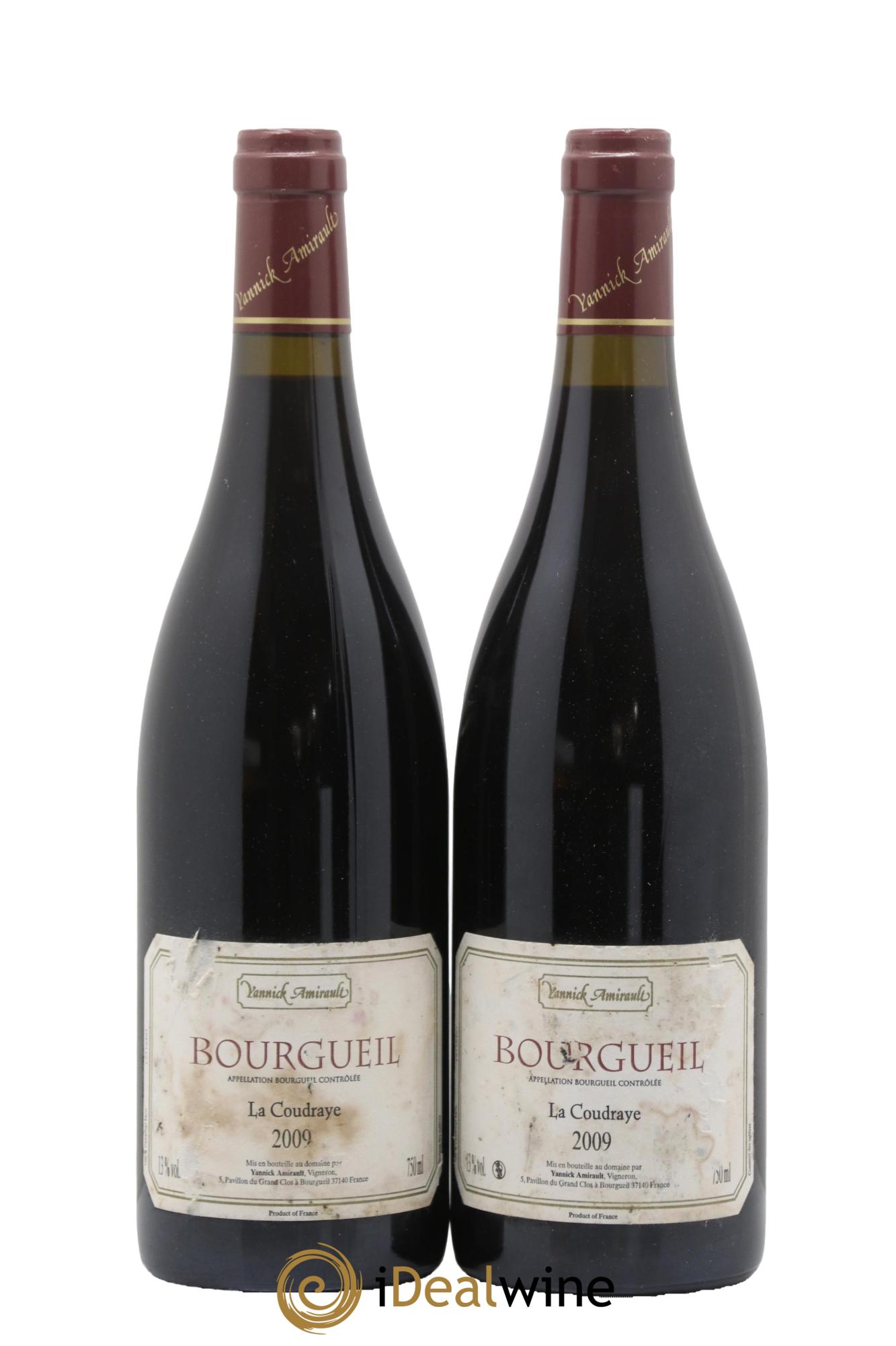 Bourgueil La Coudraye Yannick Amirault (Domaine) 2009 - Lot de 2 bouteilles - 0