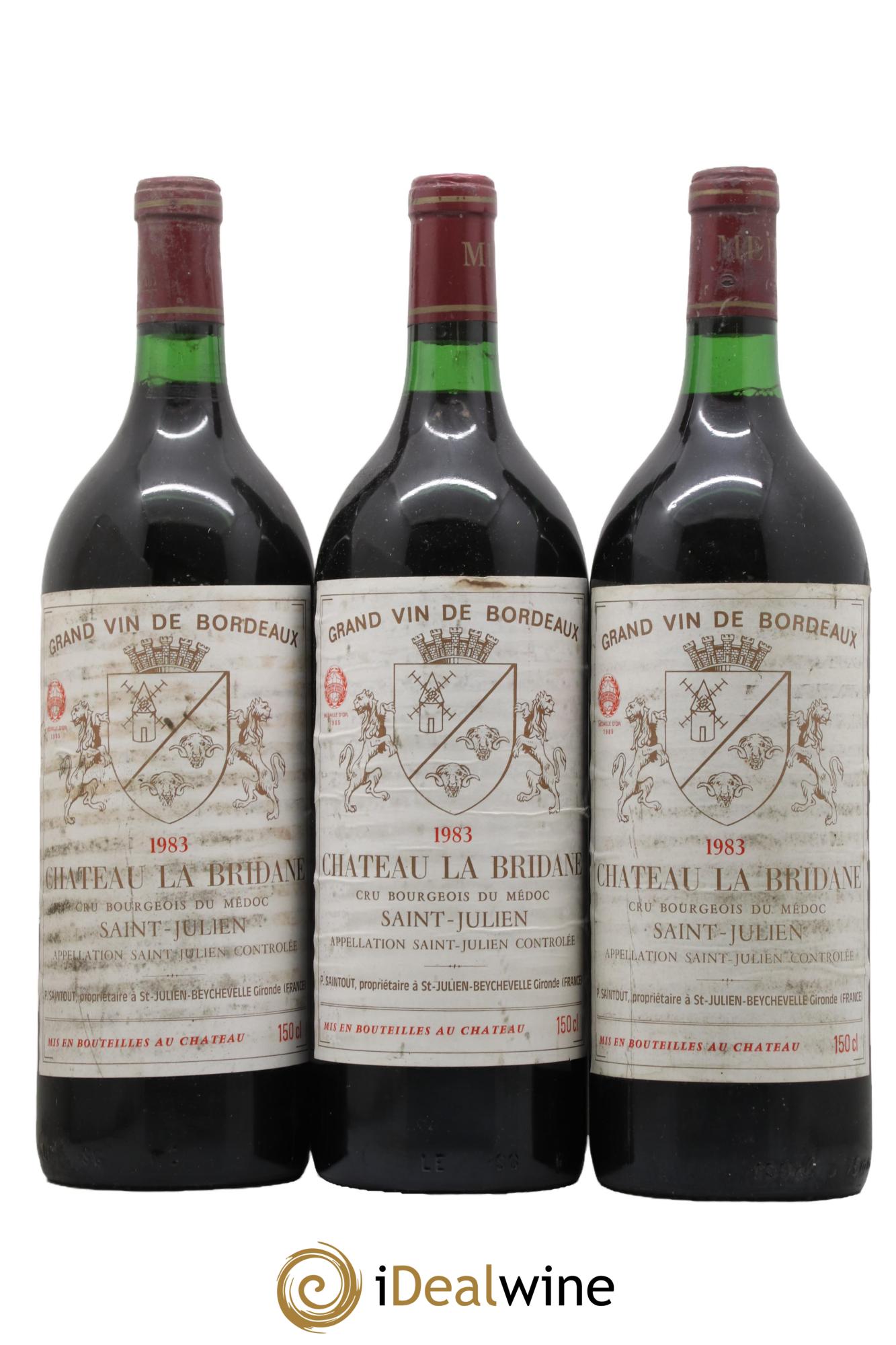 Château la Bridane Cru Bourgeois 1983 - Lot de 3 magnums - 0