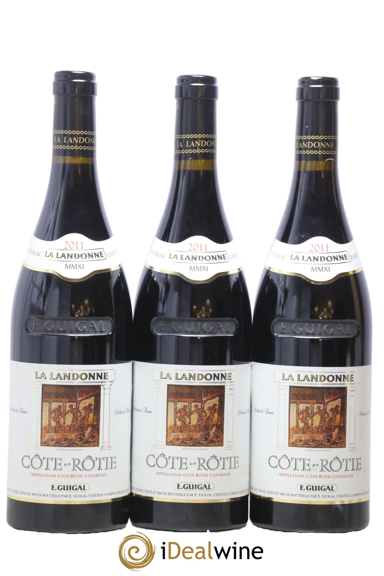 Côte-Rôtie La Landonne Guigal 2011 - Lot of 3 bottles - 0