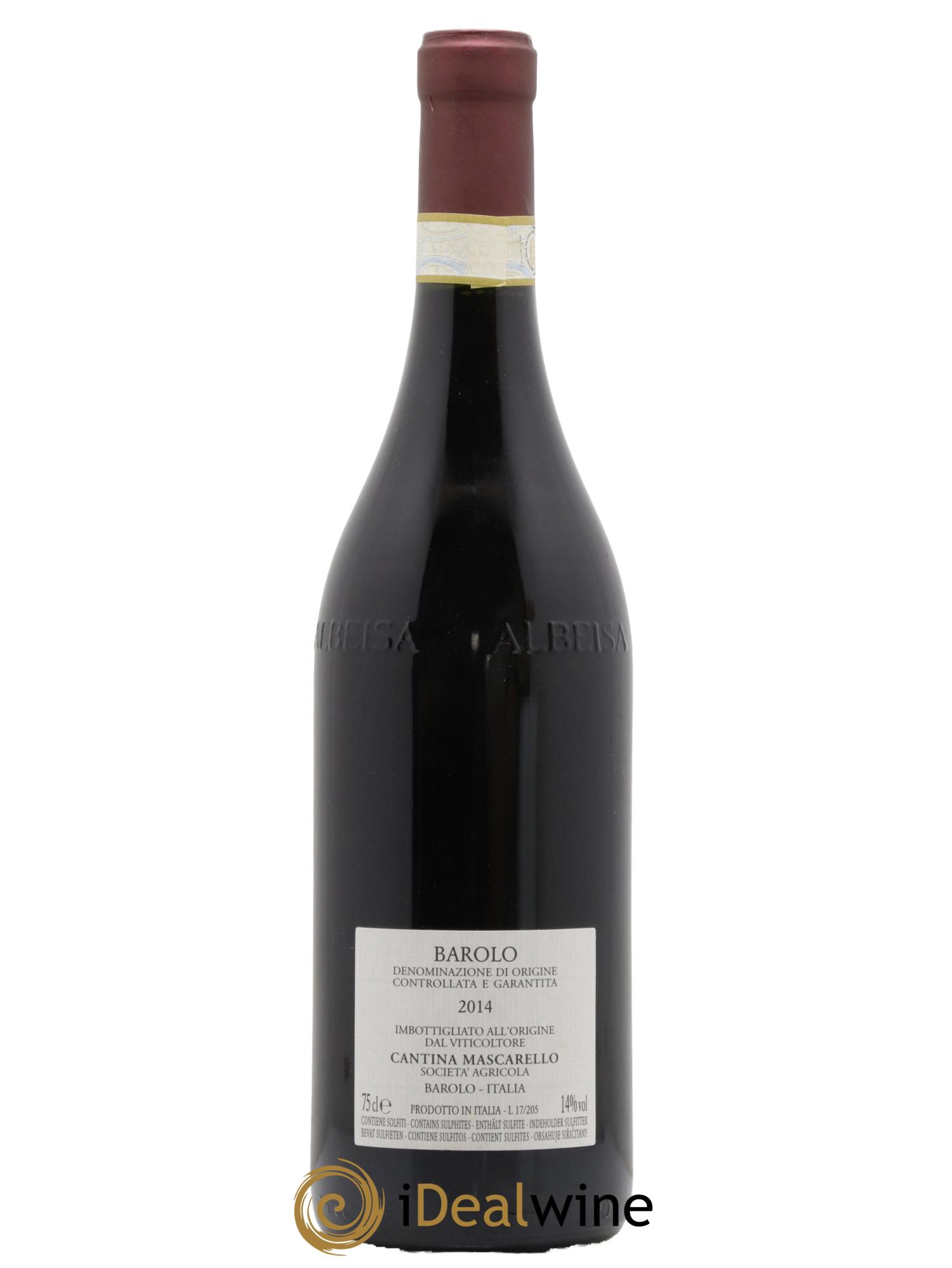 Barolo DOCG Bartolo Mascarello 2014 - Lot de 1 bouteille - 1