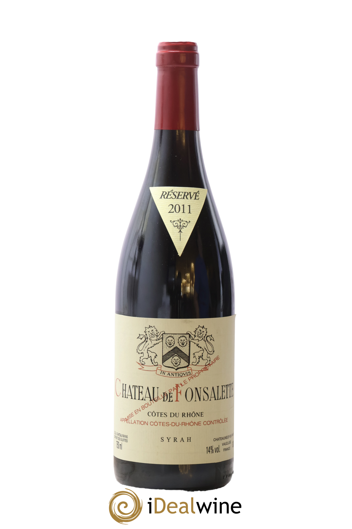 Côtes-du-Rhône Cuvée Syrah Château de Fonsalette 2011 - Lot de 1 bouteille - 0