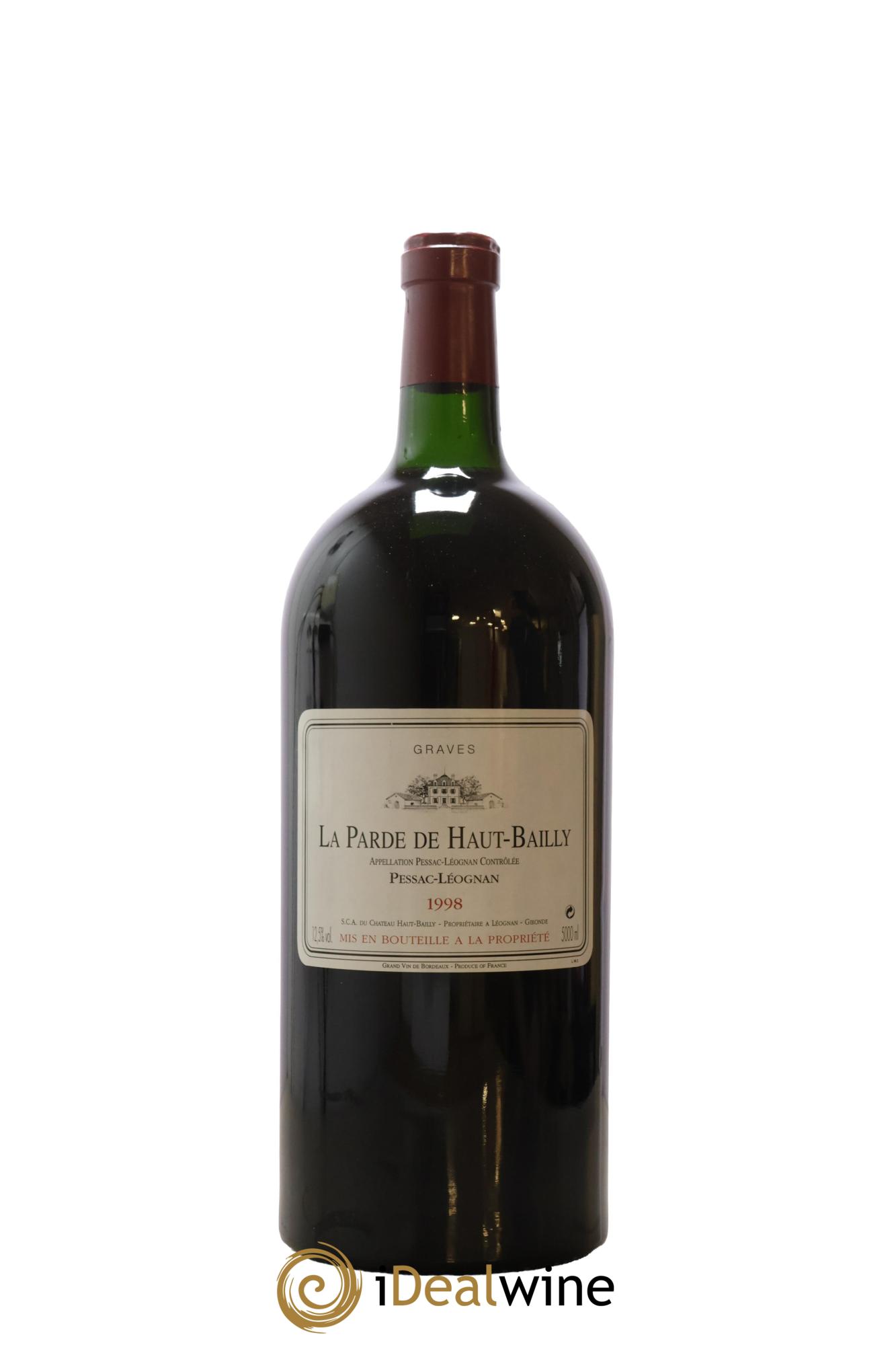 Haut Bailly II (Anciennement La Parde de Haut-Bailly) Second Vin 1998 - Lot de 1 jeroboam - 0