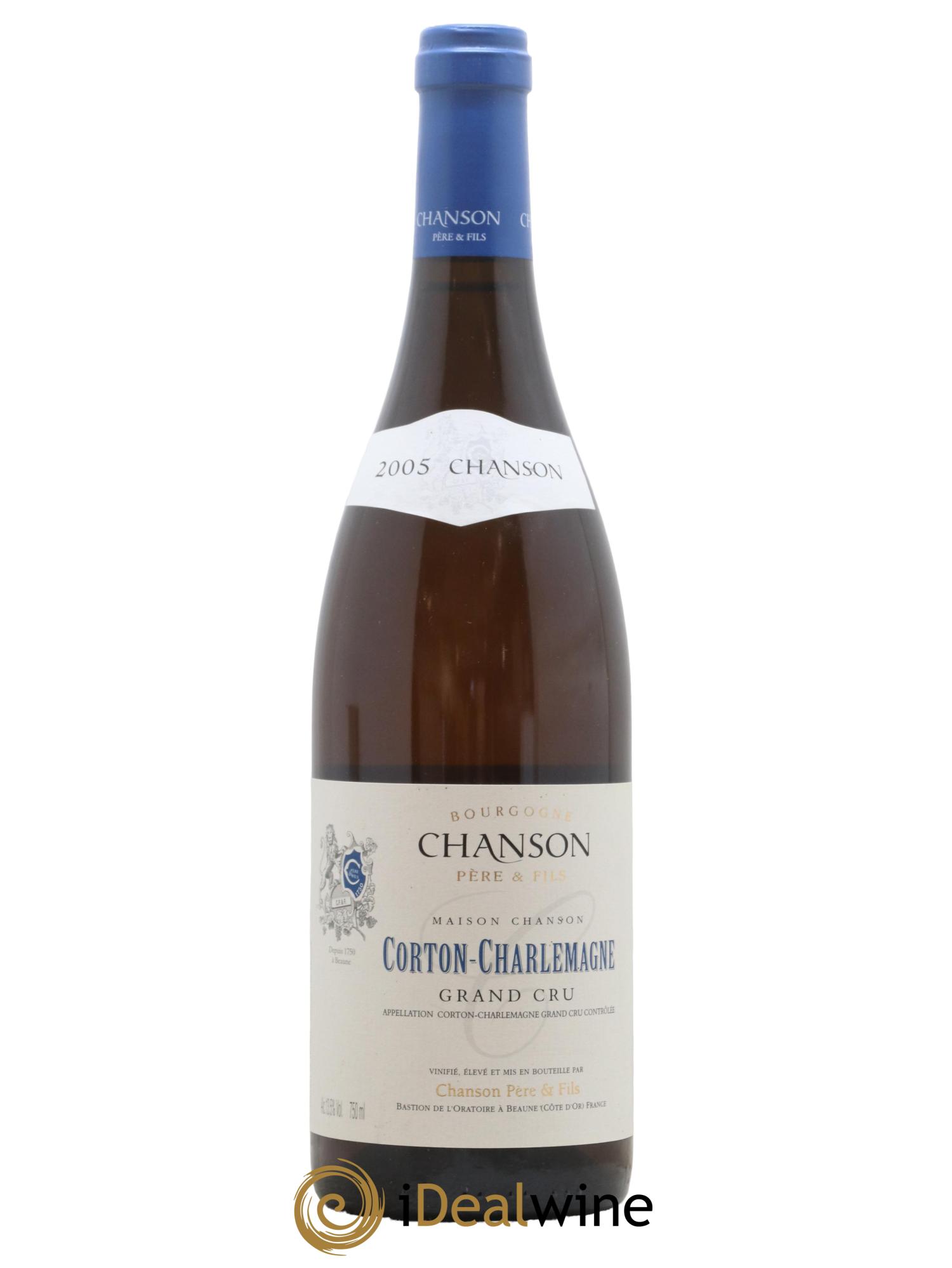 Corton-Charlemagne Grand Cru Domaine Chanson 2005 - Lot de 1 bouteille - 0