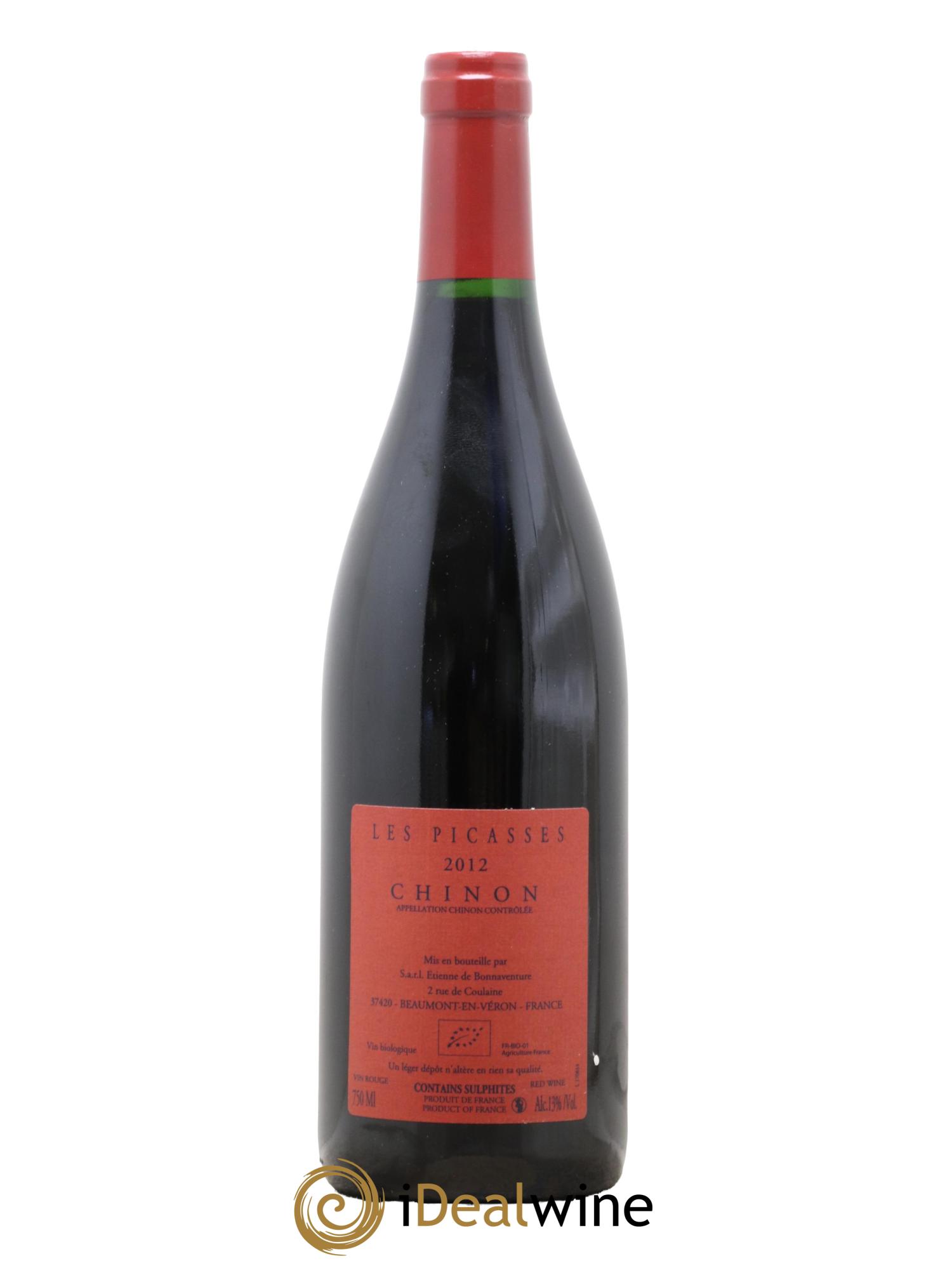 Chinon Les Picasses Château de Coulaine 2012 - Lot de 1 bouteille - 1