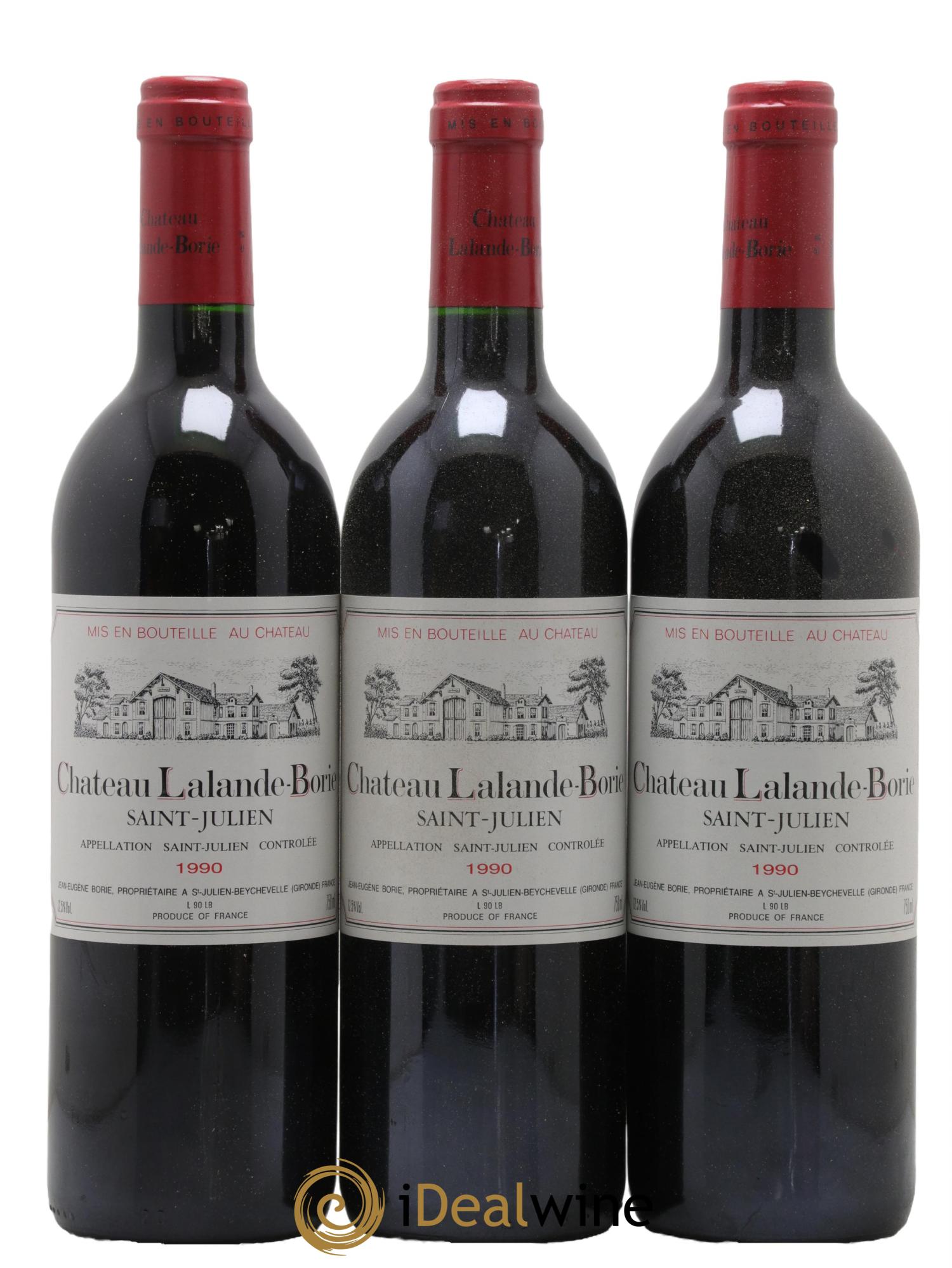 Château Lalande Borie 1990 - Lot de 12 bouteilles - 1