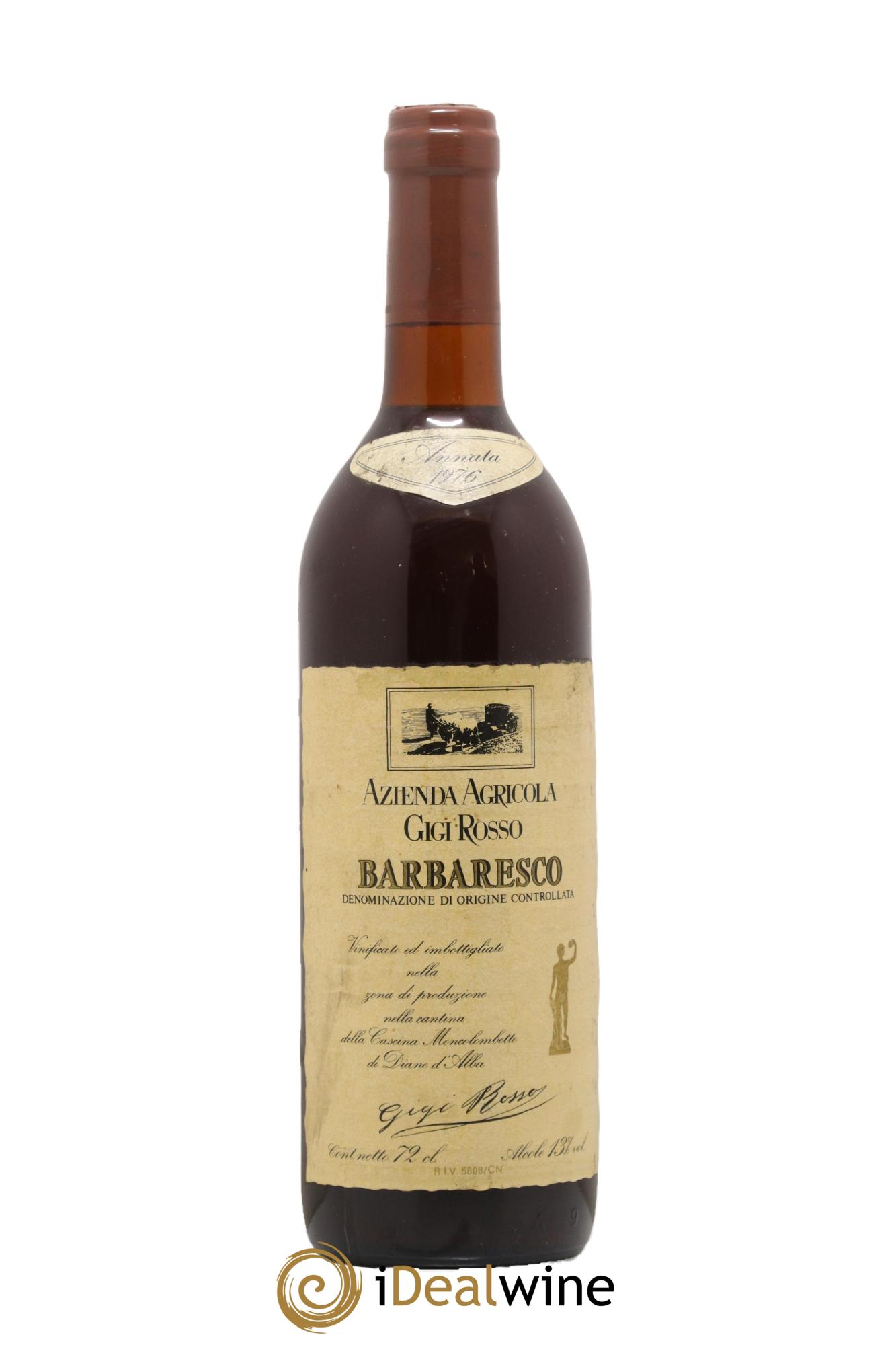 Barbaresco DOCG Gigi Rosso 1976 - Lot de 1 bouteille - 0