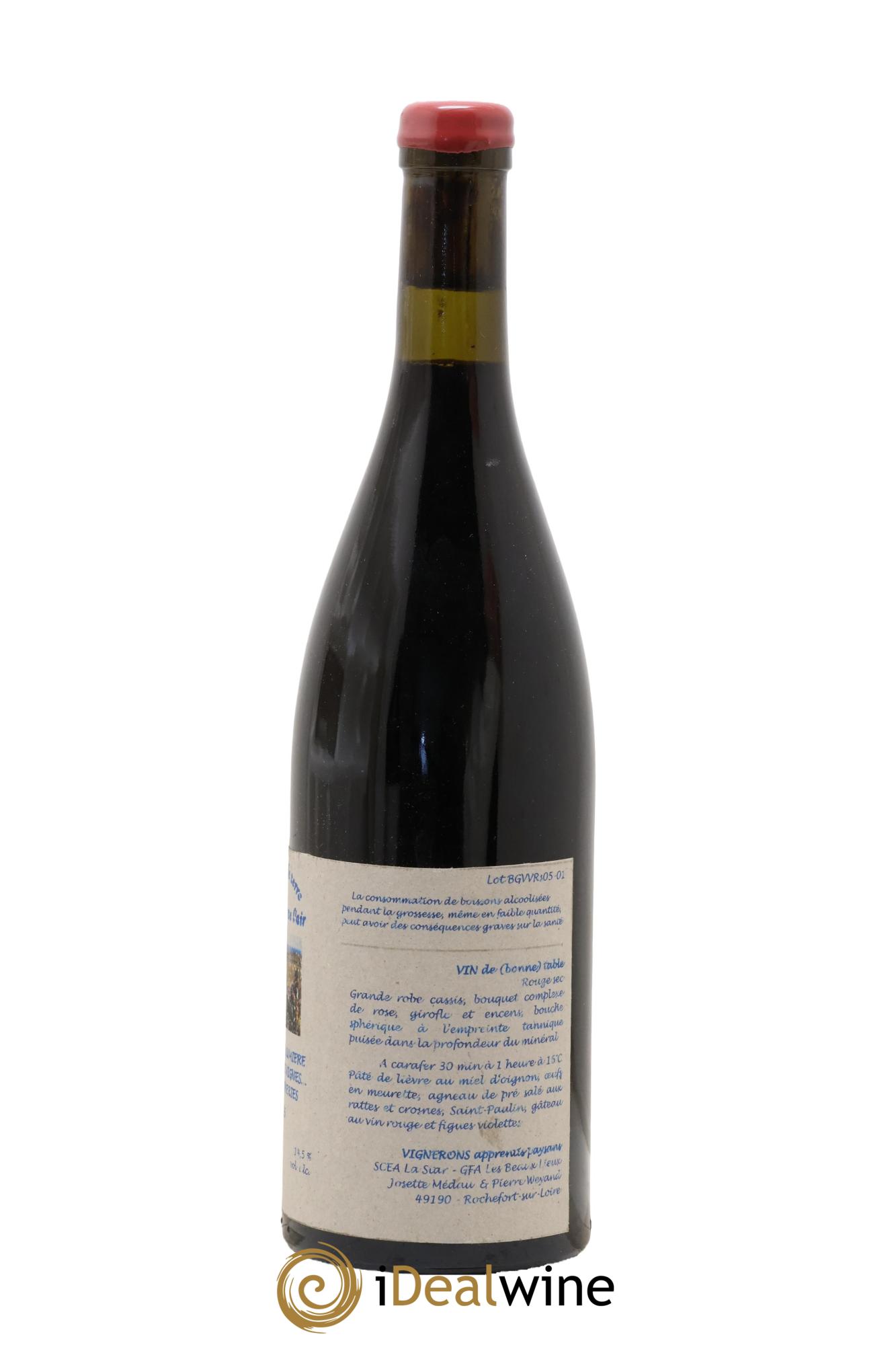 Vin de France Un vin de Terre Libre comme l'Air Le Sang de Lumière des Vieilles Vignes ... des Gasneries Josette Medau & Pierre Weyand 2005 - Lotto di 1 bottiglia - 2