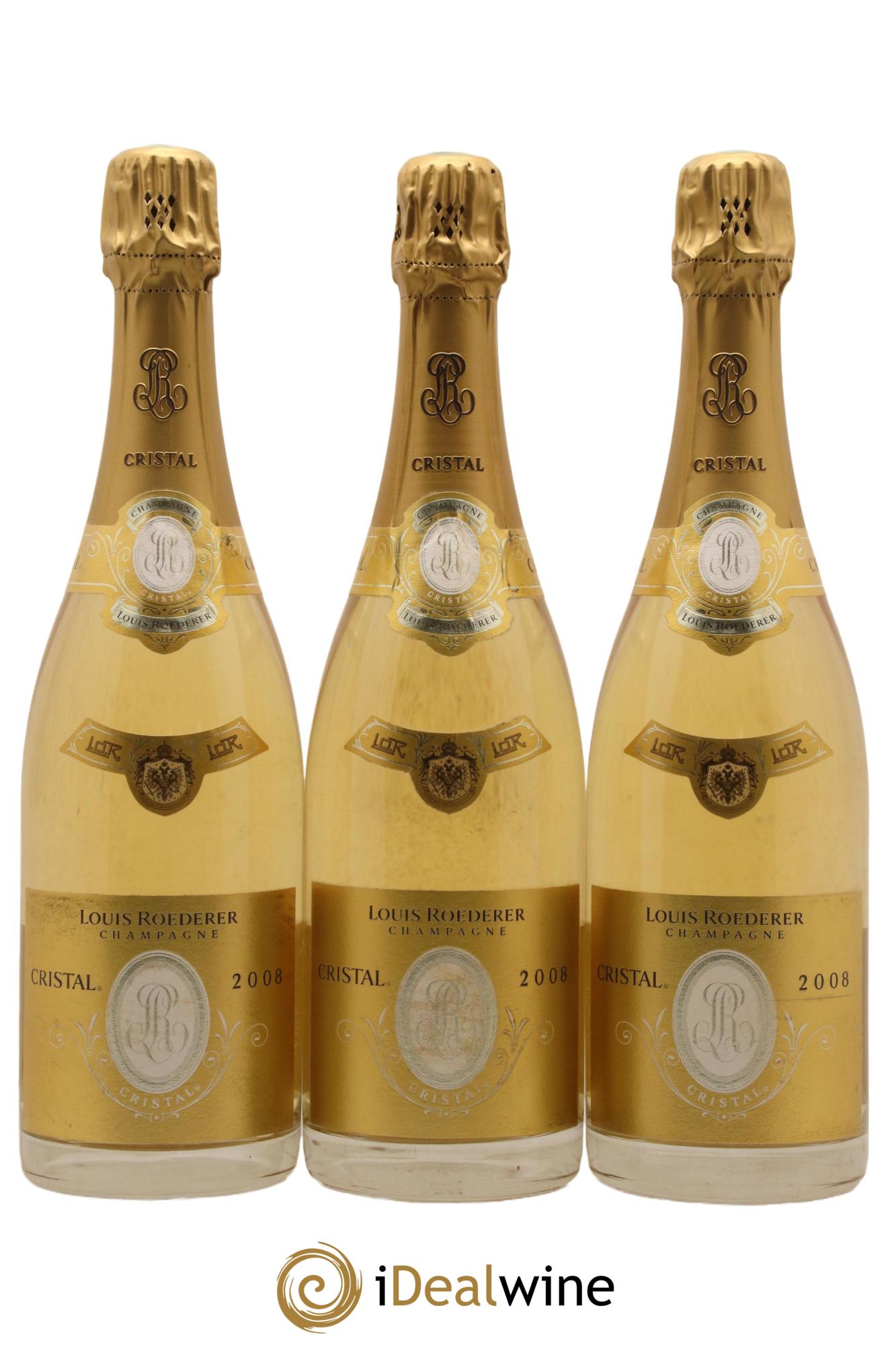 Cristal Louis Roederer 2008 - Lot de 3 bouteilles - 0