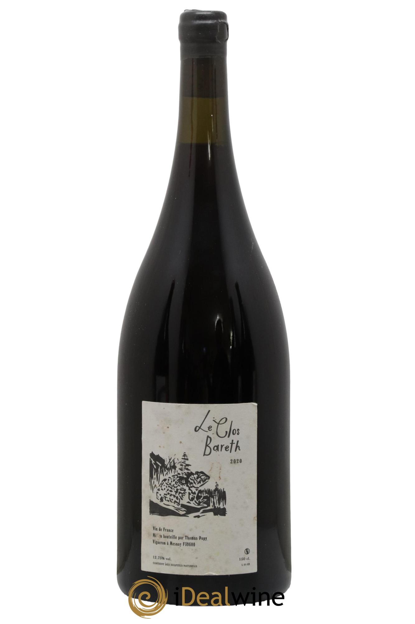 Vin de France Clos Bareth Thomas Popy 2020 - Lot of 1 magnum - 0