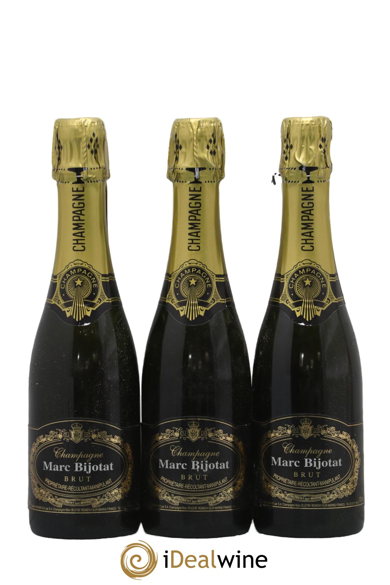 Champagne Brut Tradition Marc Bijotat - Lot de 3 demi bouteilles - 0