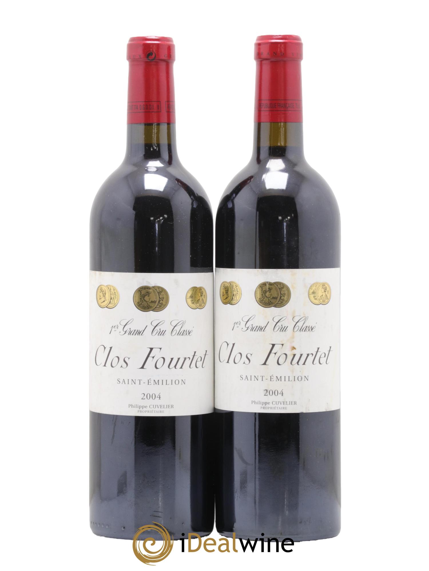 Clos Fourtet 1er Grand Cru Classé B 2004 - Posten von 2 Flaschen - 0