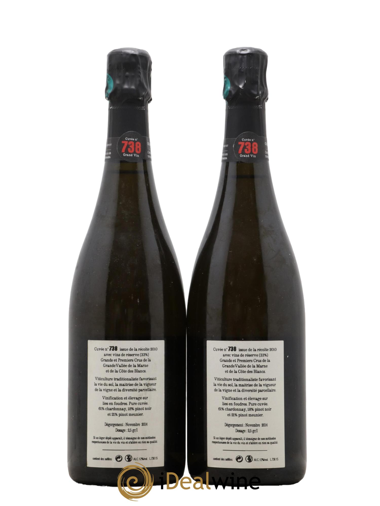 Cuvée 738 Extra-Brut Jacquesson - Posten von 2 Flaschen - 1