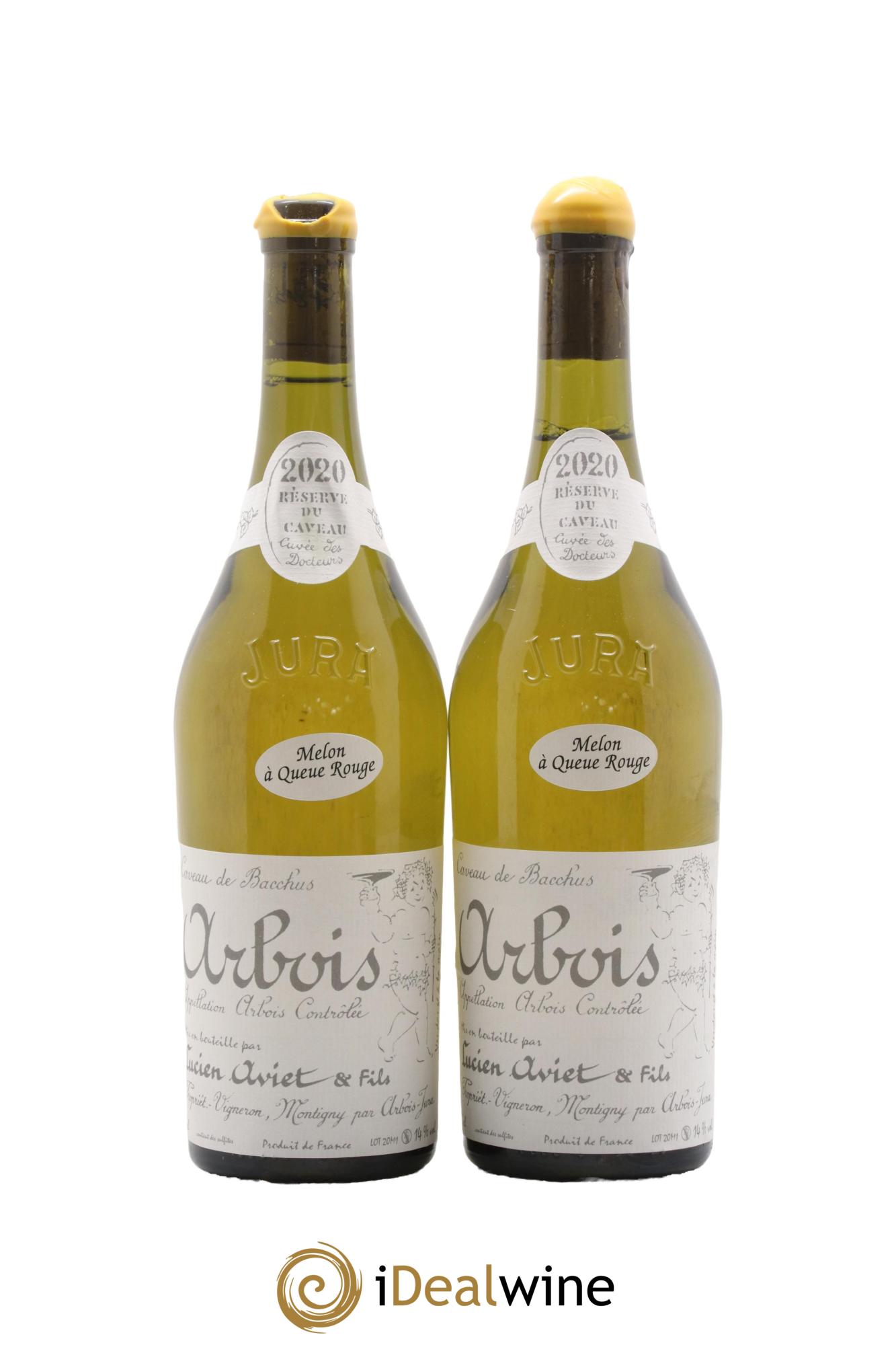 Arbois Melon à Queue Rouge Cuvée des Docteurs Lucien Aviet (Domaine) 2020 - Posten von 2 Flaschen - 0