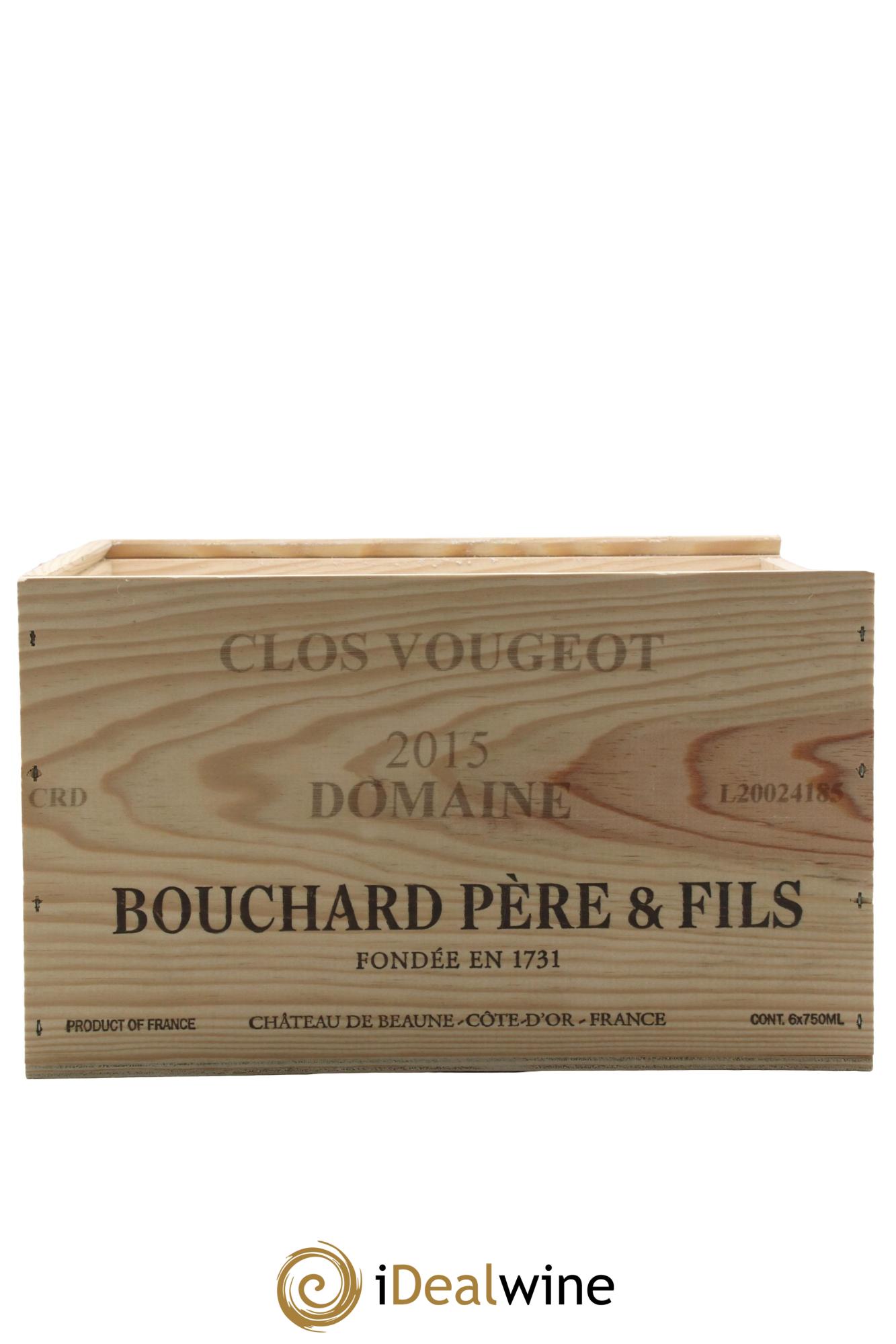 Clos de Vougeot Grand Cru Bouchard Père & Fils 2015 - Lot de 6 bouteilles - 5