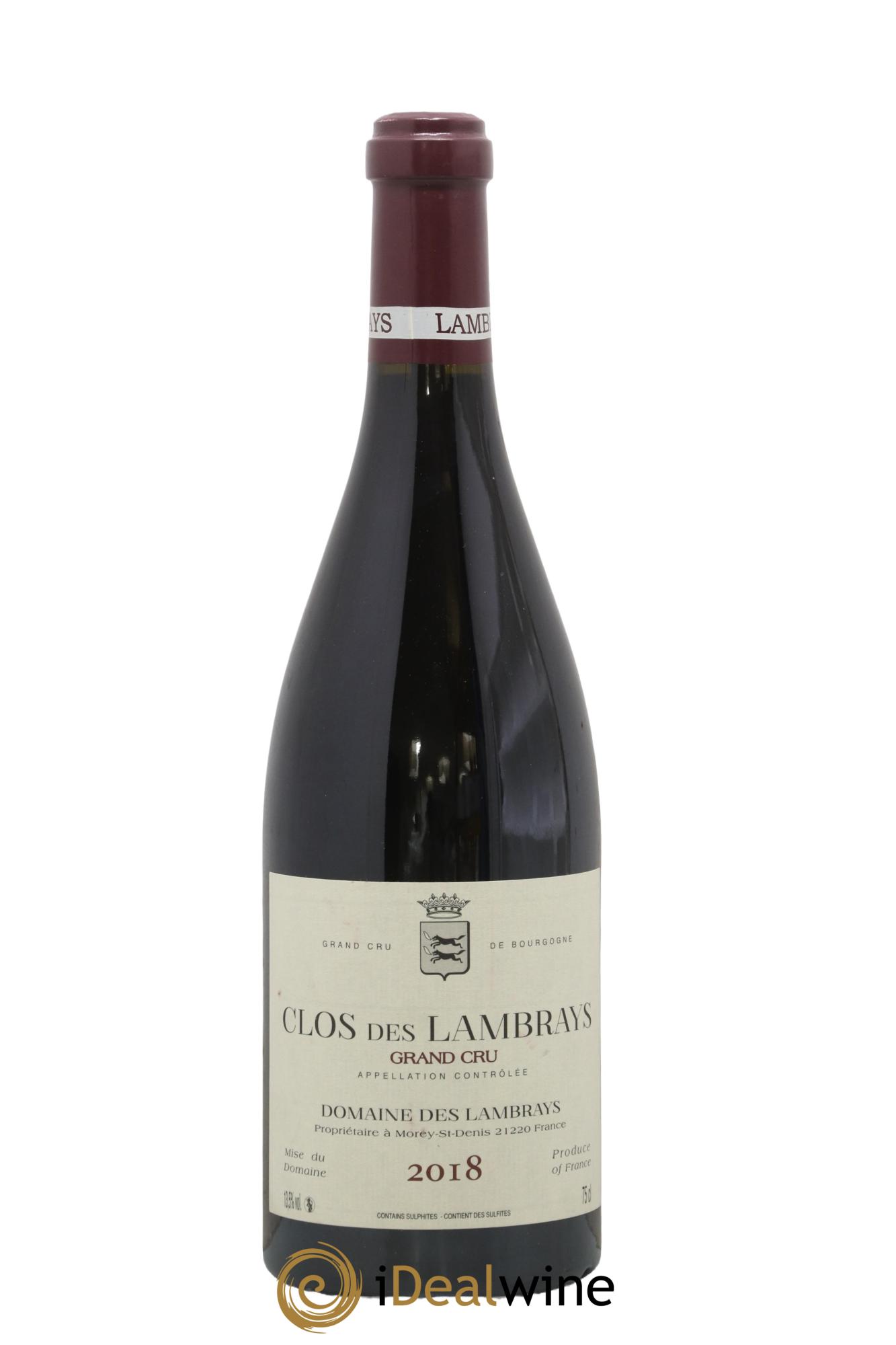Clos des Lambrays Grand Cru Domaine des Lambrays 2018 - Lot of 1 bottle - 0