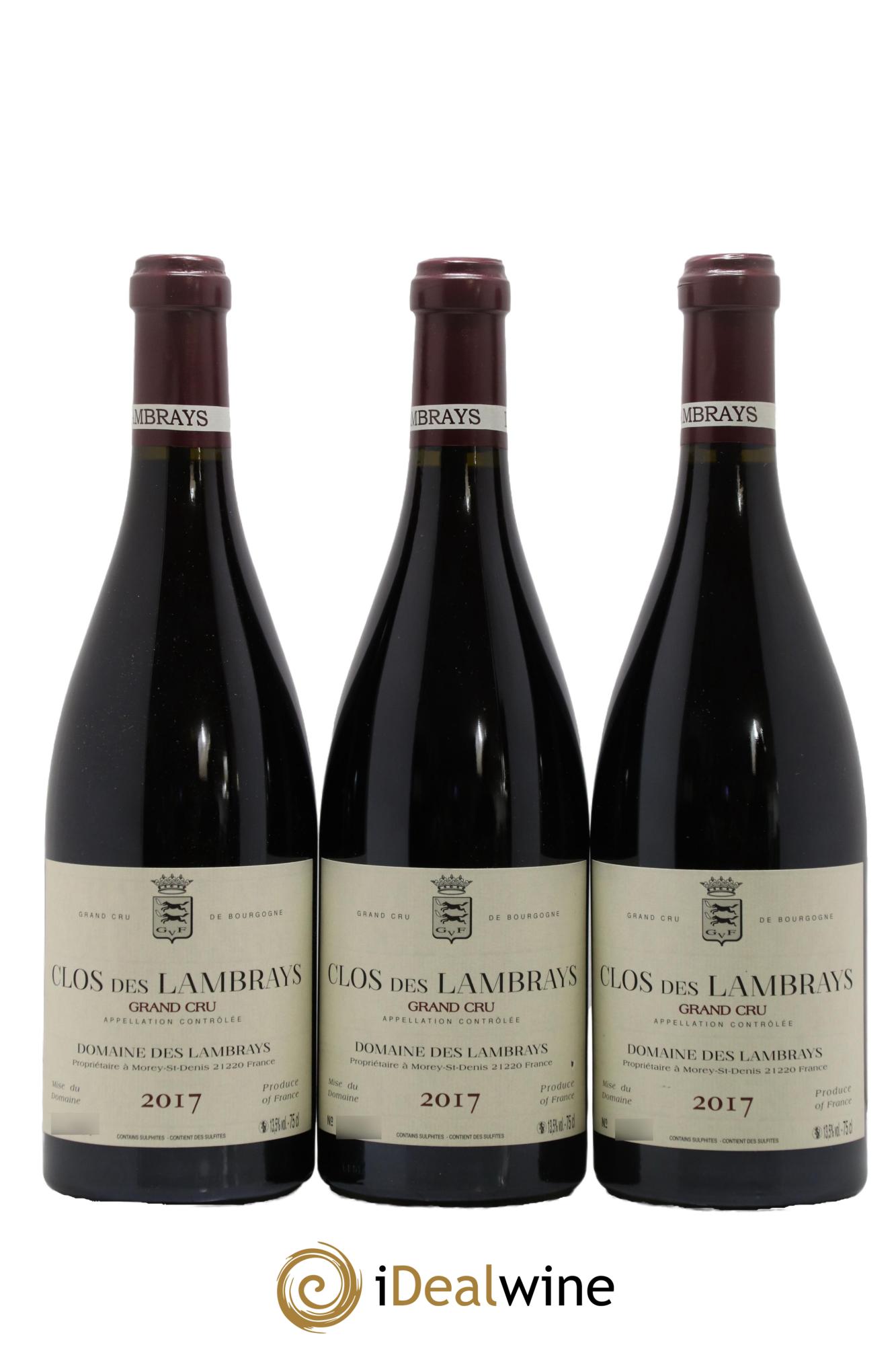 Clos des Lambrays Grand Cru Domaine des Lambrays  2017 - Lot of 3 bottles - 0