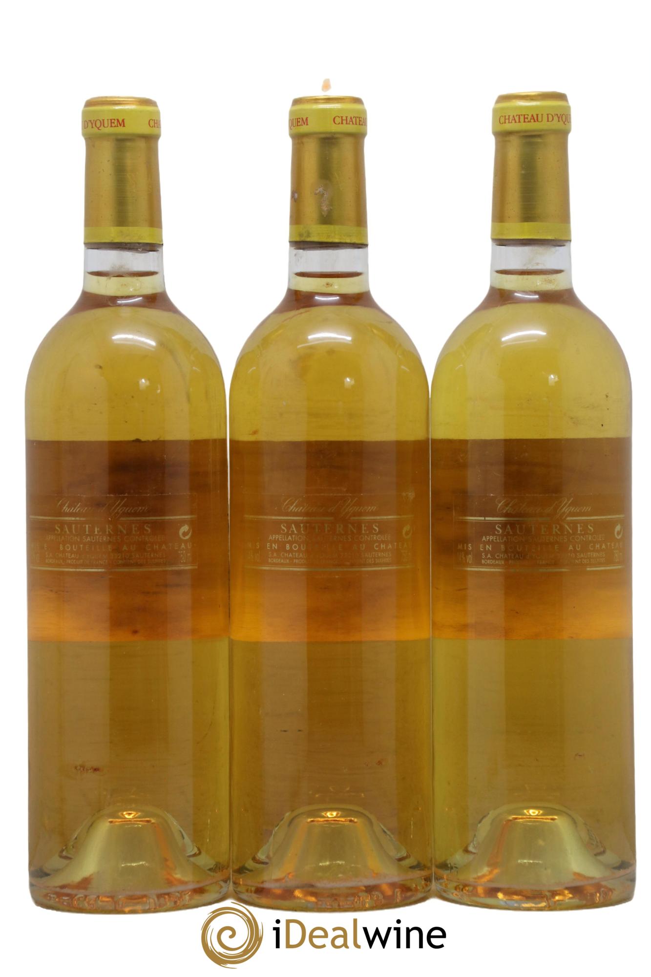 Château d' Yquem 1er Cru Classé Supérieur  2004 - Lotto di 3 bottiglie - 1
