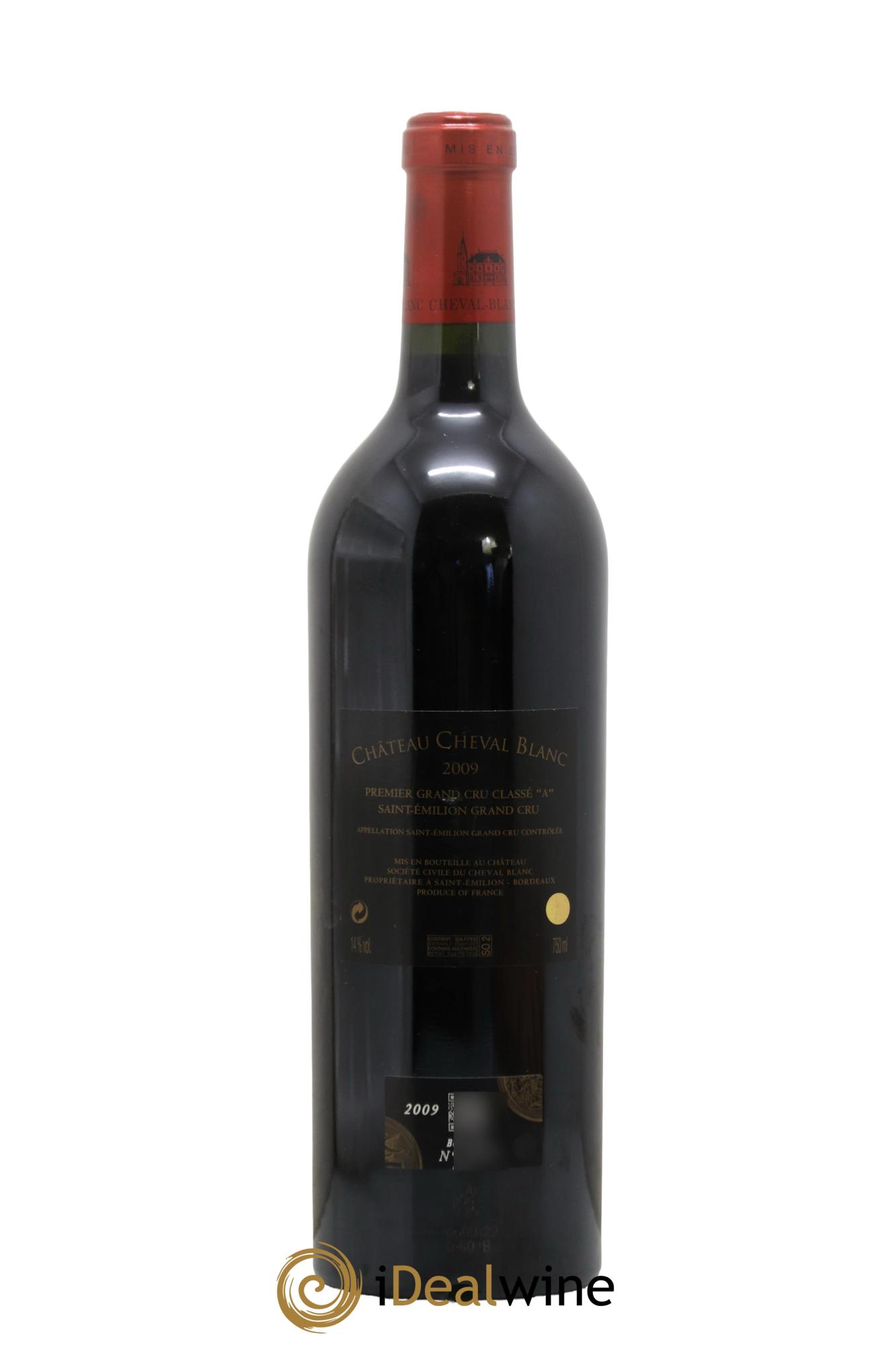 Château Cheval Blanc 1er Grand Cru Classé A 2009 - Lot de 1 bouteille - 1