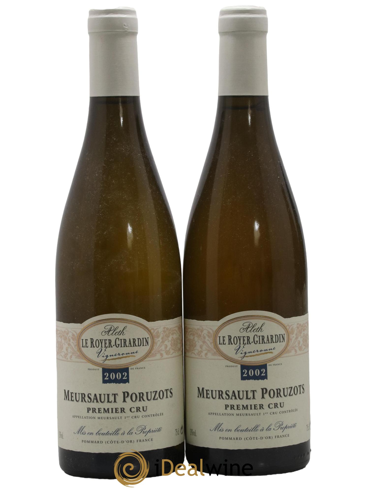 Meursault Poruzots Pommard Le Royer Girardin 2002 - Lot de 2 bouteilles - 0