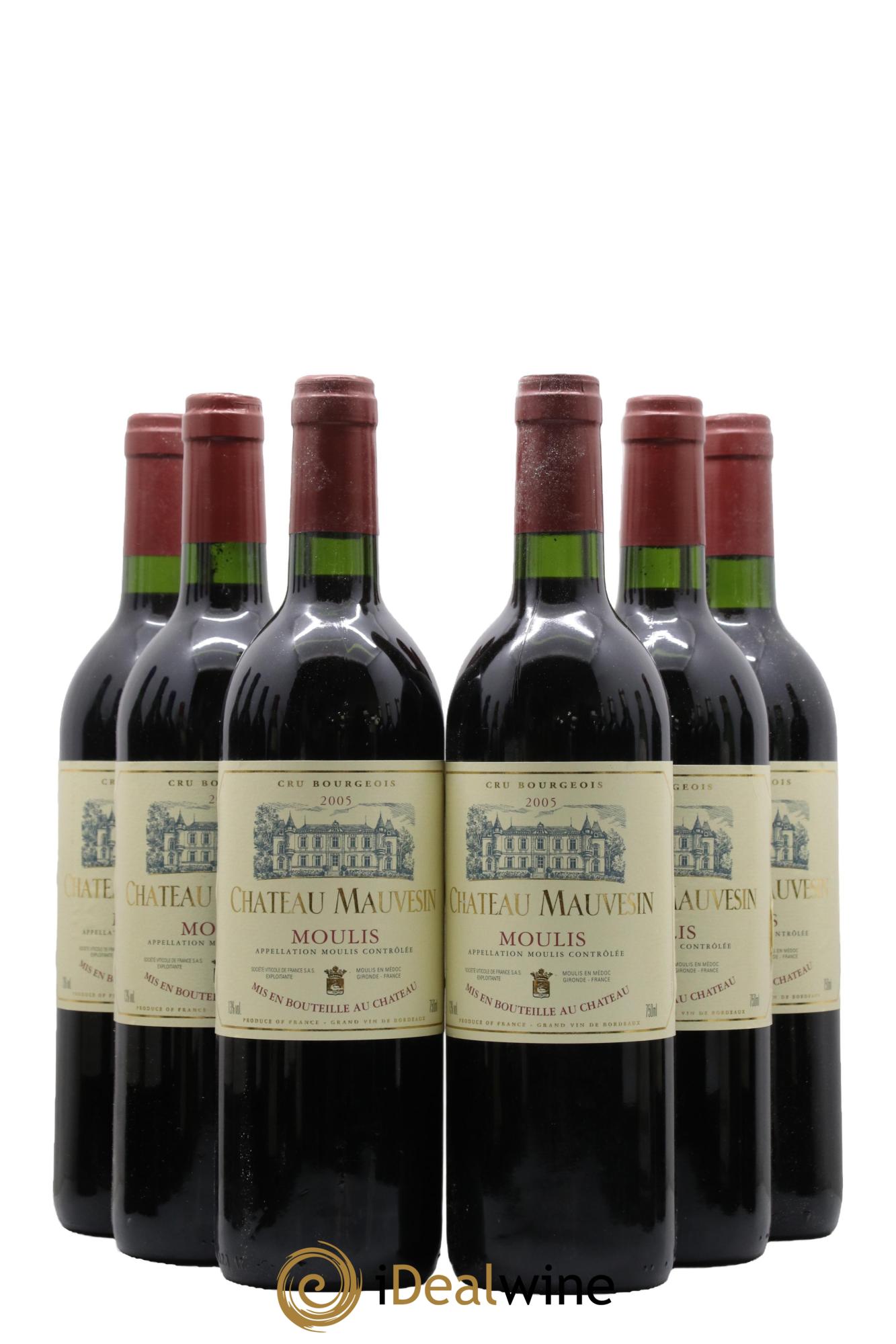 Moulis en Médoc Château Mauvesin 2005 - Lot de 6 bouteilles - 0