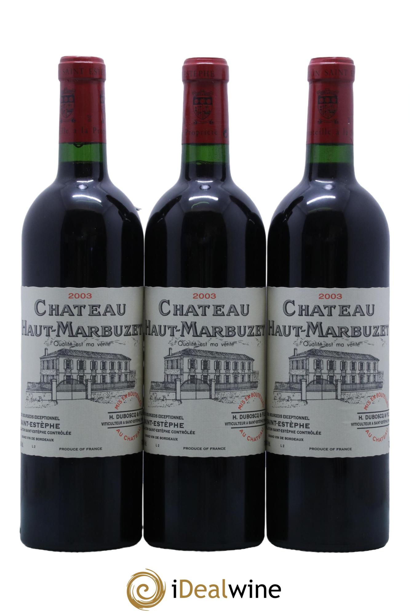 Château Haut Marbuzet 2003 - Lot de 12 bouteilles - 4