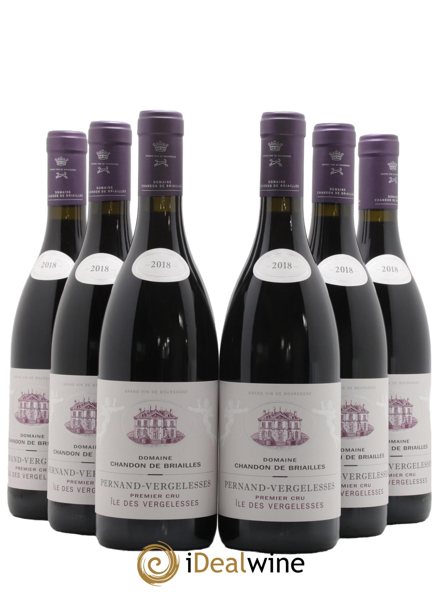 Pernand-Vergelesses 1er Cru Ile des Vergelesses Chandon de Briailles 2018 - Lot de 6 bouteilles - 0