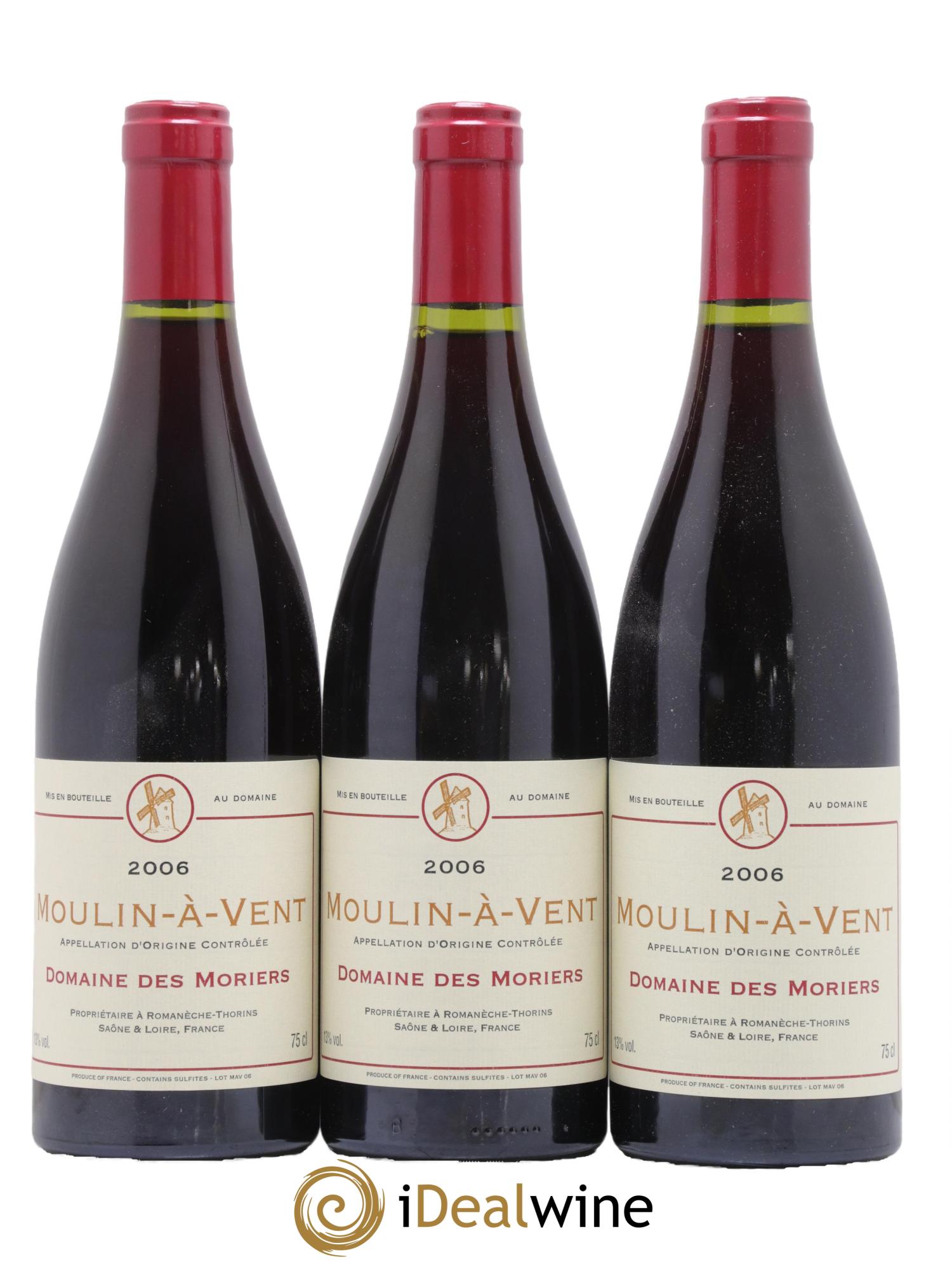 Moulin-à-Vent Moriers 2006 - Lot de 3 bouteilles - 0