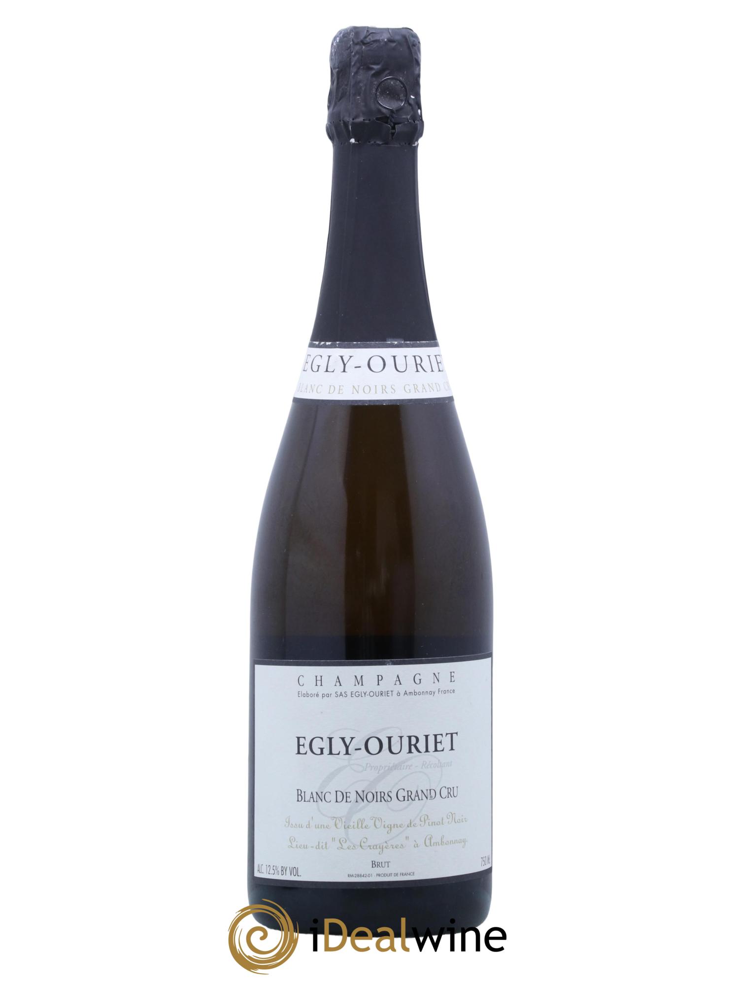 Blanc de Noirs Les Crayères Vieilles vignes Egly-Ouriet - Lot de 1 bouteille - 0