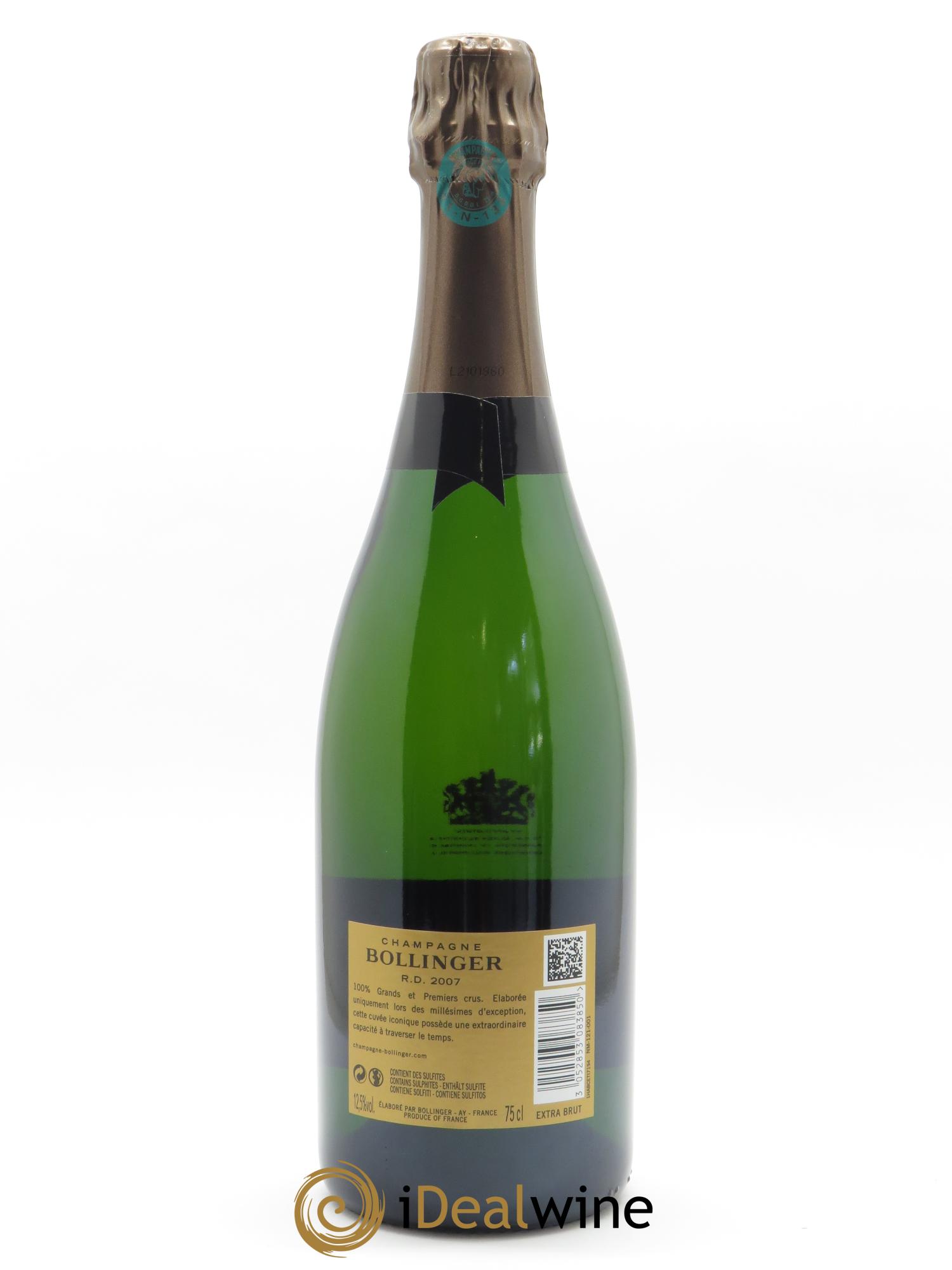 R.D. Extra-Brut Bollinger 2007 - Lot of 1 bottle - 2