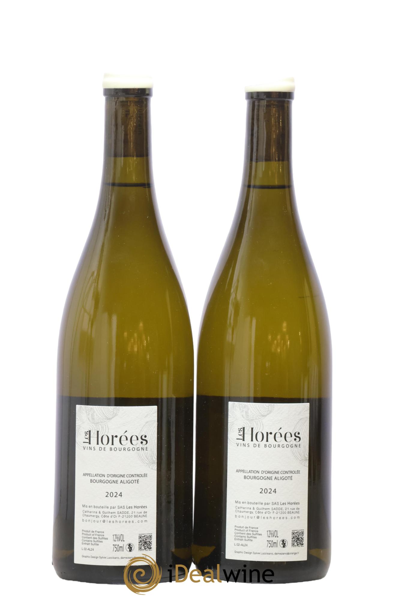 Bourgogne Aligoté En Coulezain Les Horées 2024 - Lotto di 2 bottiglie - 1