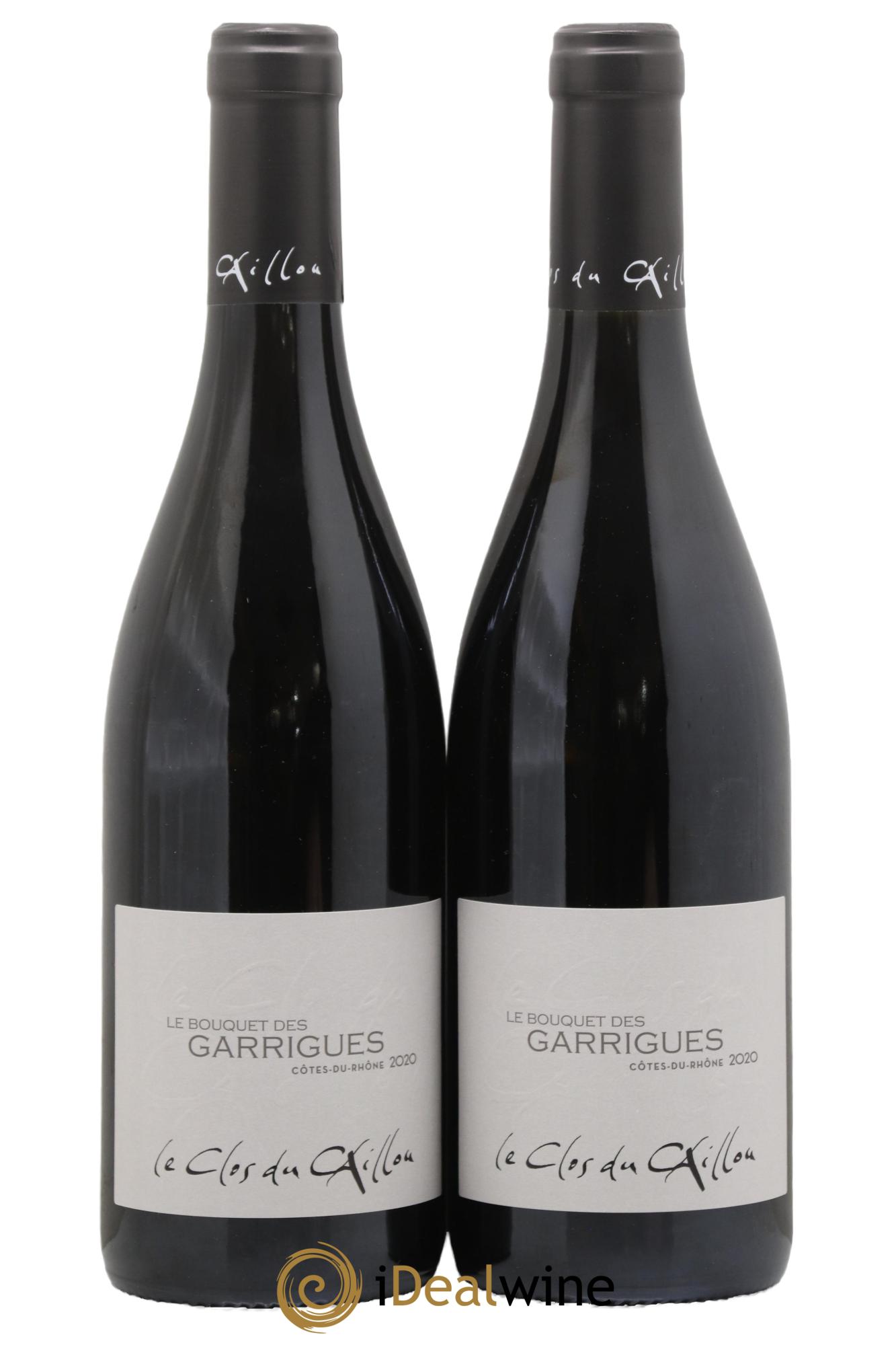 Côte du Rhône Le Bouquet des Garrigues Clos du Caillou - Sylvie Vacheron 2020 - Lot de 2 bouteilles - 0
