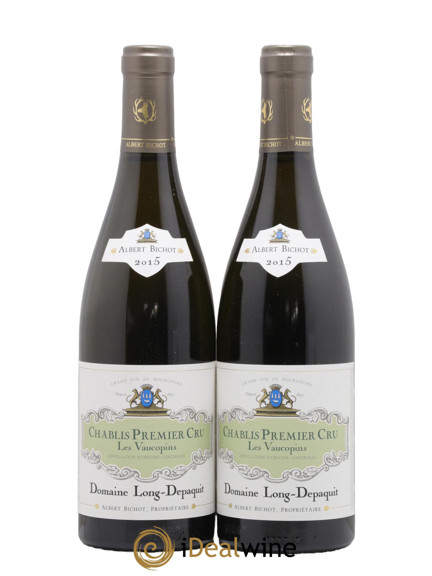 Chablis 1er Cru Vaucopin Long Depaquit - Albert Bichot (Domaine) 2015 - Lot de 2 bouteilles - 0