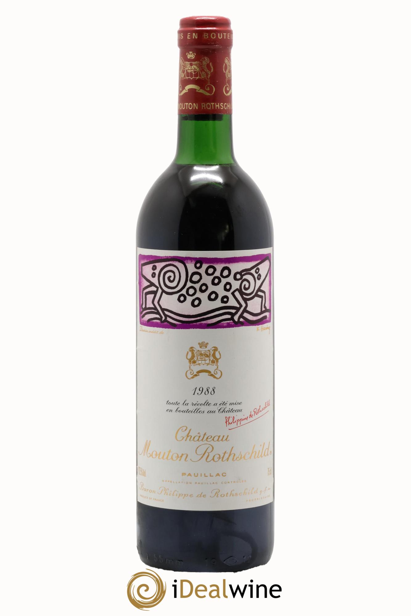 Château Mouton Rothschild 1er Grand Cru Classé 1988 - Lot of 1 bottle - 0