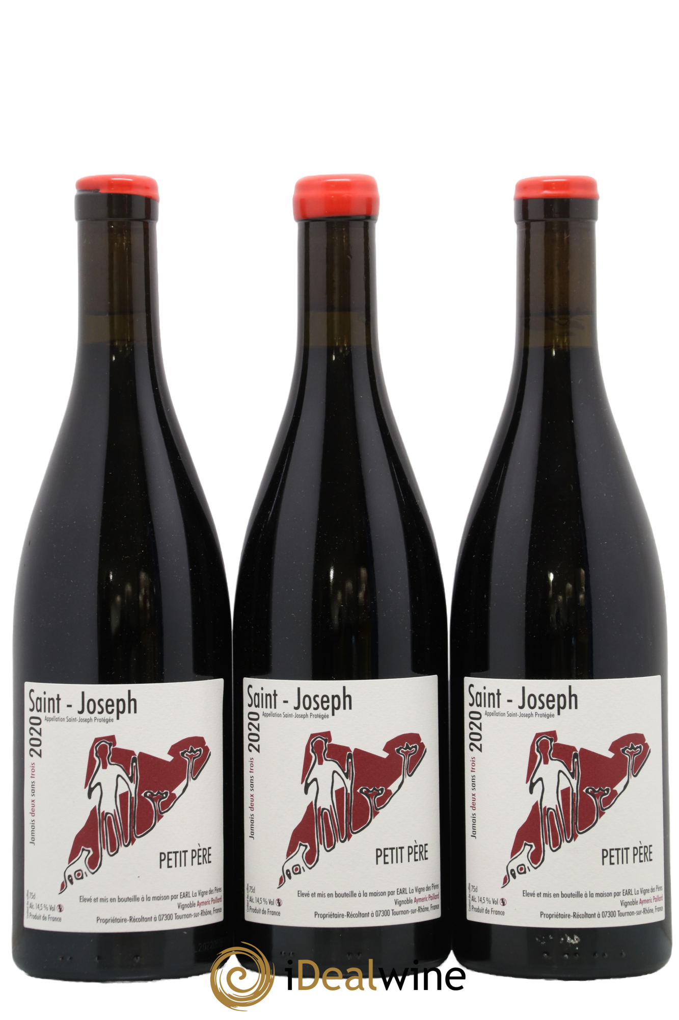 Saint-Joseph Petit Pere La Vigne des Peres 2020 - Lot of 3 bottles - 0