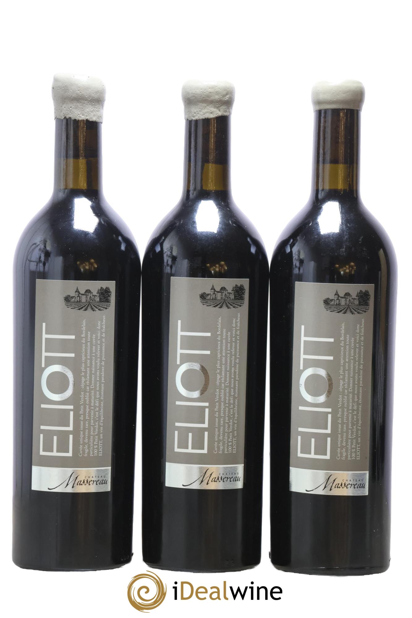 Graves Eliott Château Massereau 2011 - Lot of 3 bottles - 0
