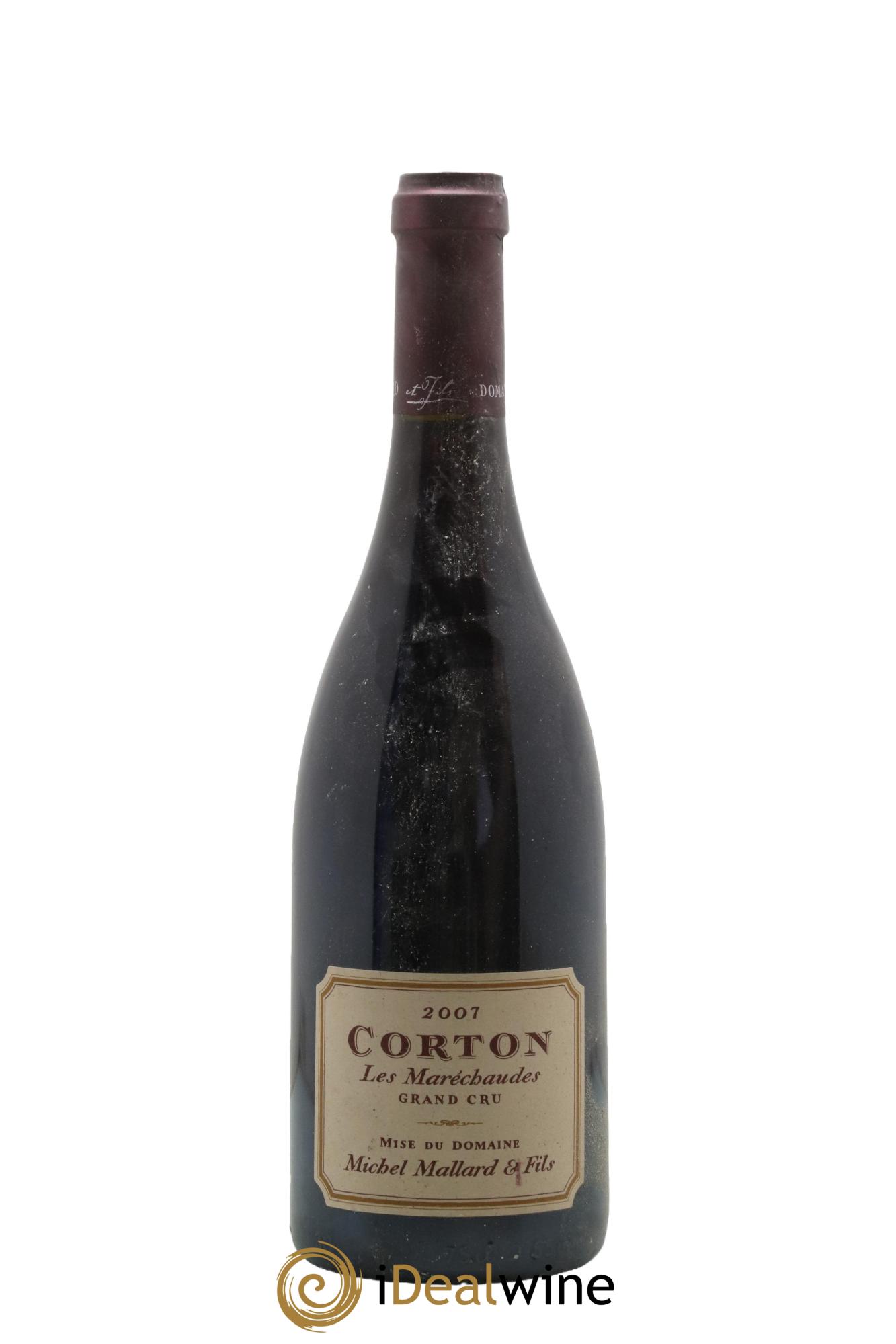 Corton Grand Cru Les Maréchaudes Michel Mallard 2007 - Lot de 1 bouteille - 0