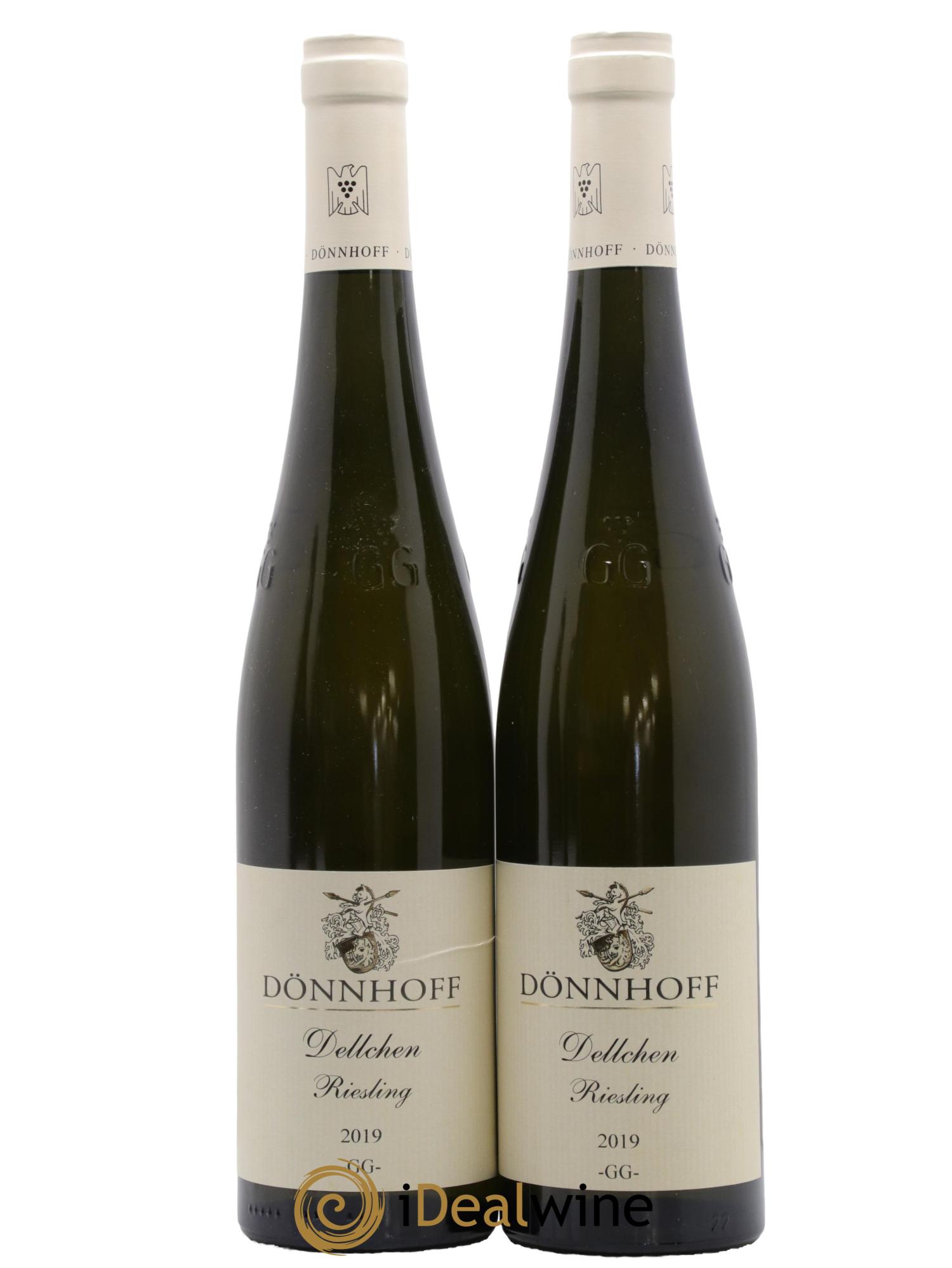Allemagne Nahe Rieling Trocken Dellchen Donnhoff 2019 - Lot de 2 bouteilles - 0