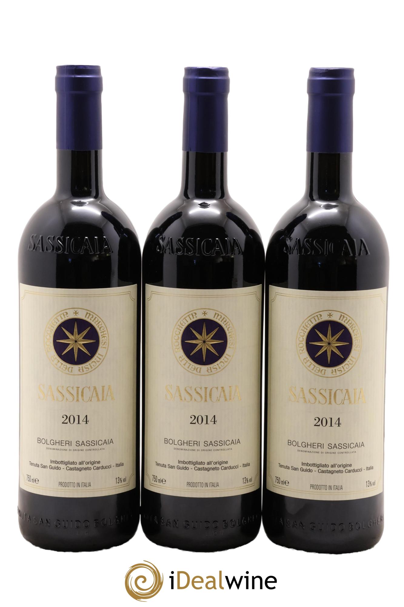 Bolgheri DOC Sassicaia Tenuta San Guido 2014 - Posten von 12 Flaschen - 7