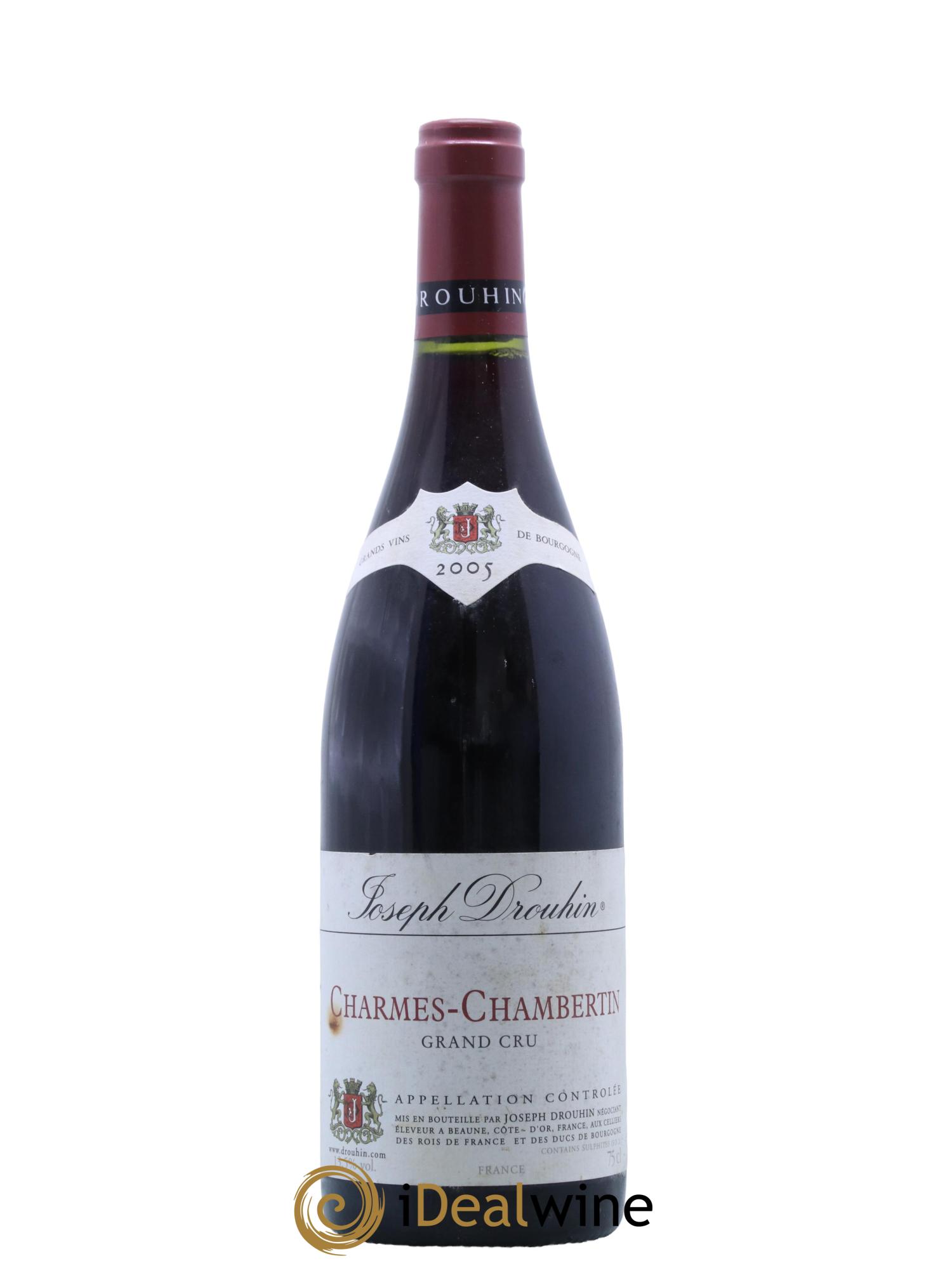 Charmes-Chambertin Grand Cru Joseph Drouhin 2005 - Lot de 1 bouteille - 0