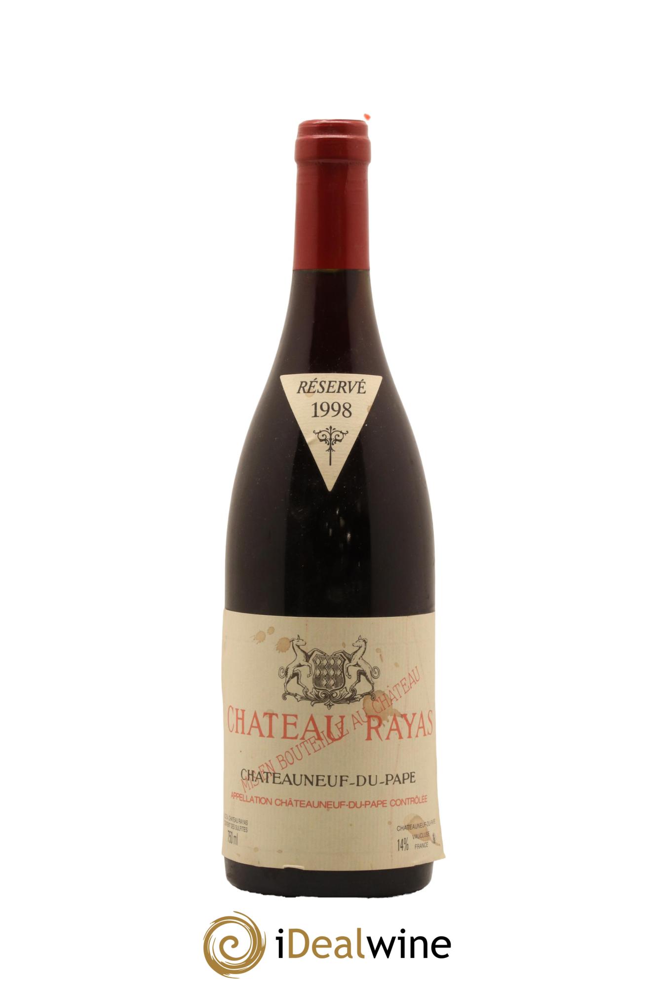 Châteauneuf-du-Pape Château Rayas Emmanuel Reynaud 1998 - Lot de 1 bouteille - 0