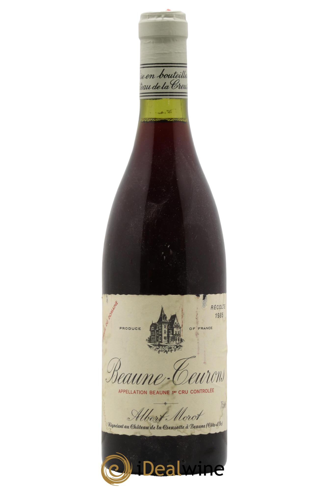 Beaune 1er Cru Les Teurons Domaine Albert Morot 1985 - Lot de 1 bouteille - 0