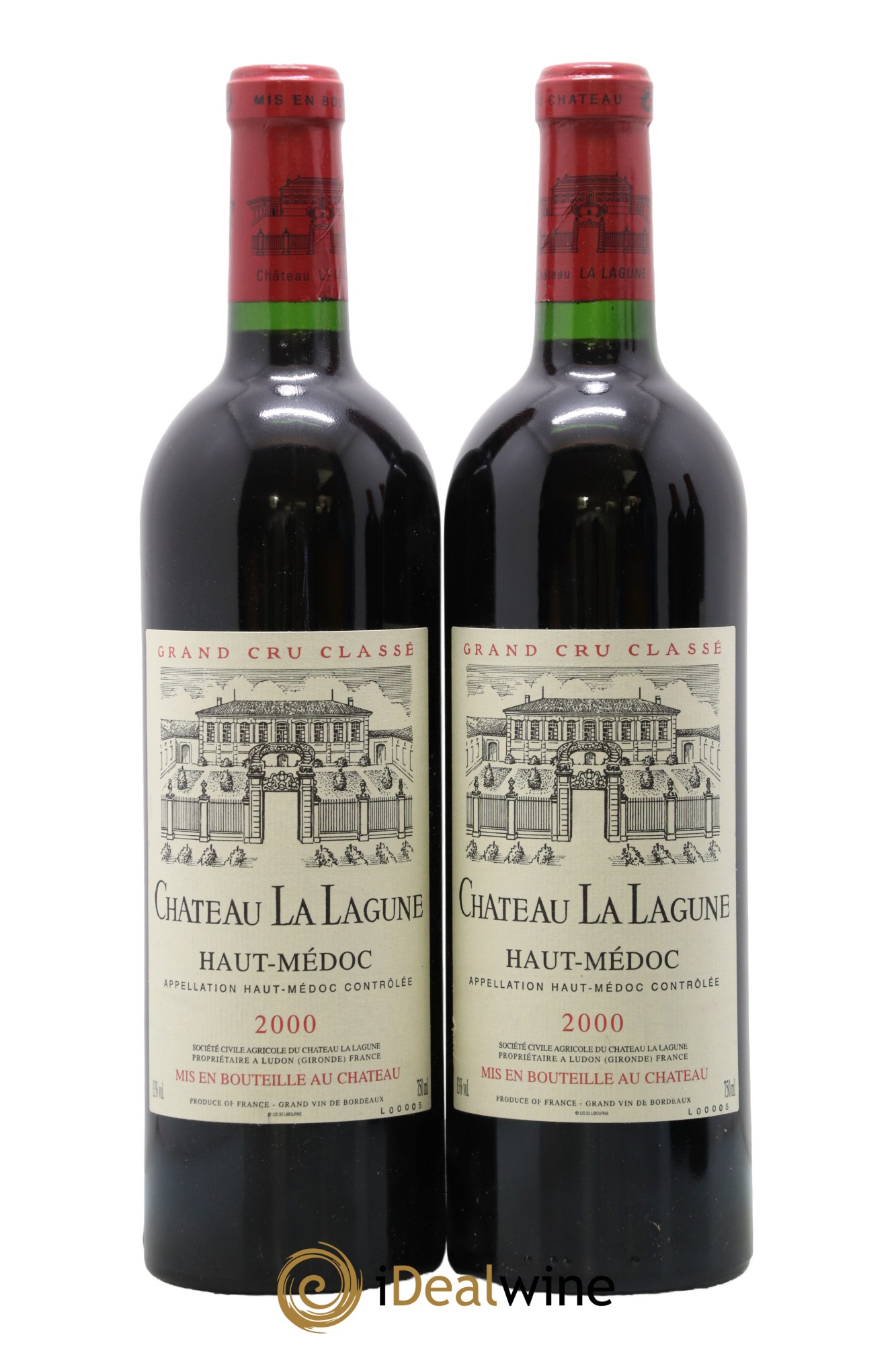 Château la Lagune 3ème Grand Cru Classé 2000 - Lot of 2 bottles - 0