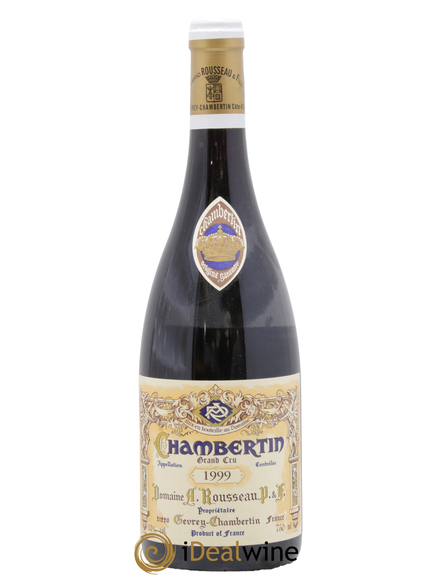 Chambertin Grand Cru Armand Rousseau (Domaine) 1999 - Lot de 1 bouteille - 0