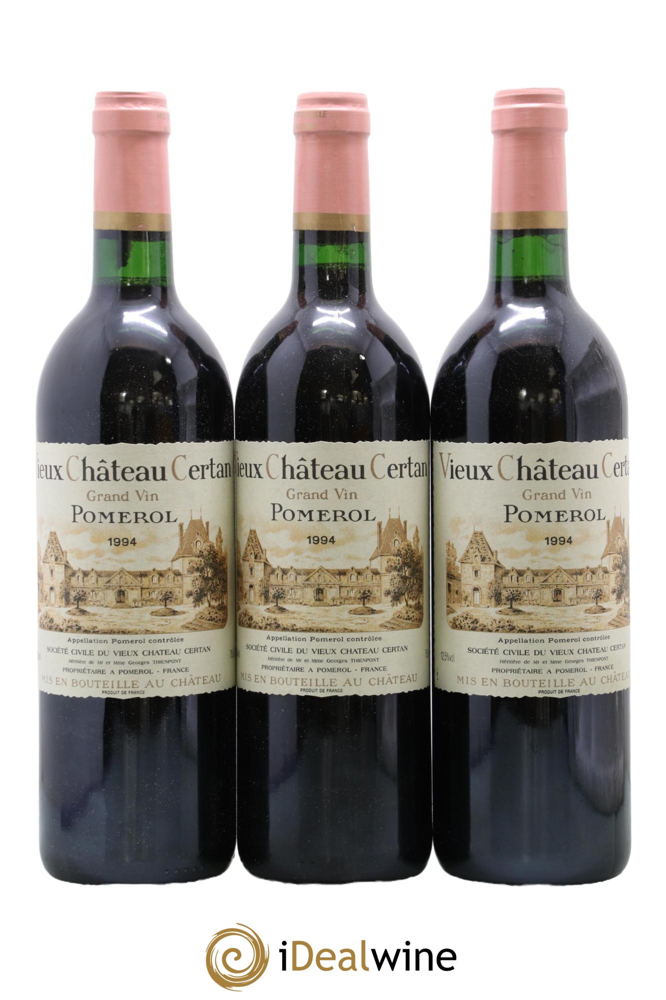 Vieux Château Certan 1994 - Lot de 3 bouteilles - 0