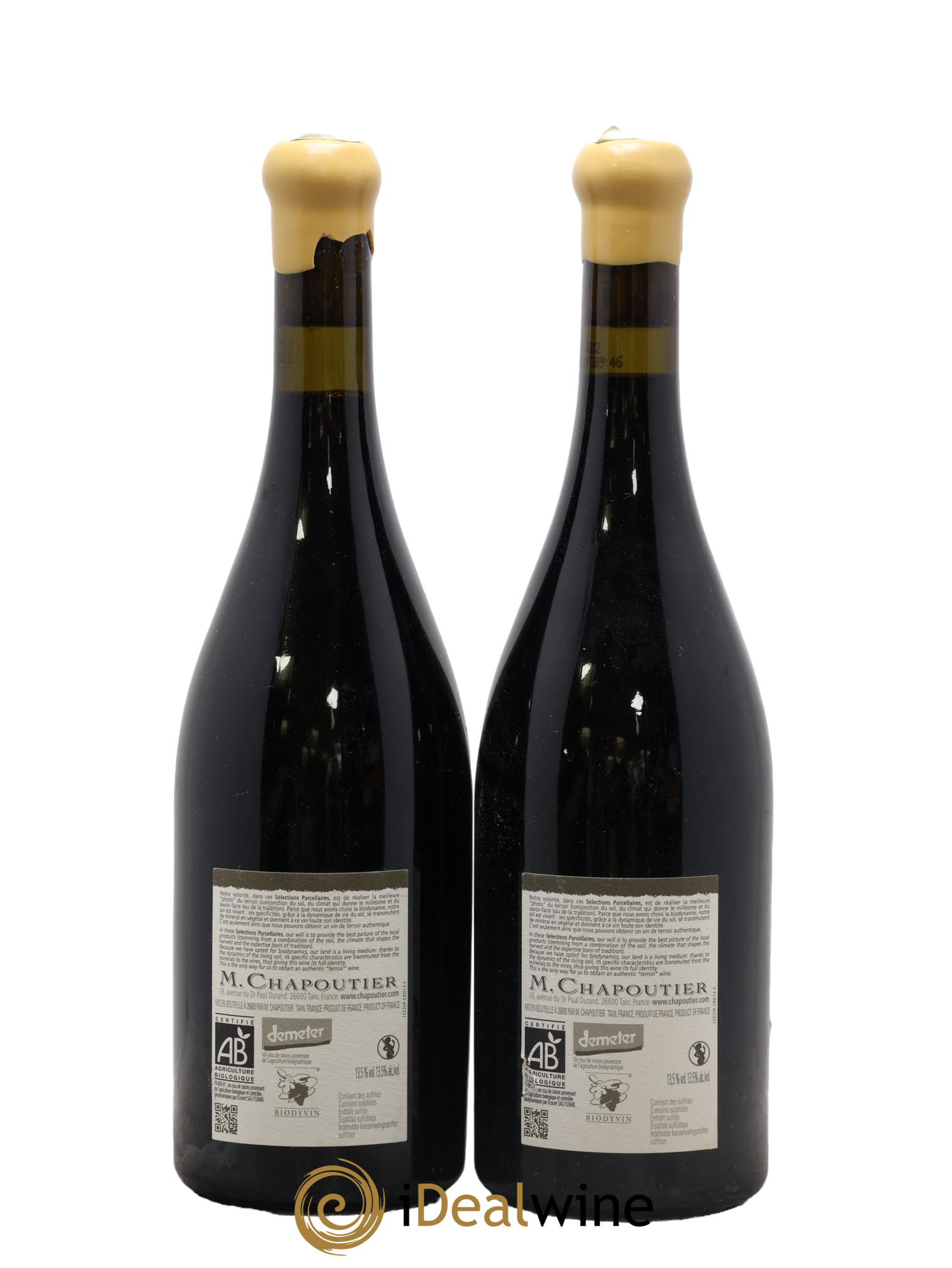 Hermitage Ermitage Le Méal Chapoutier 2010 - Lot of 2 bottles - 1