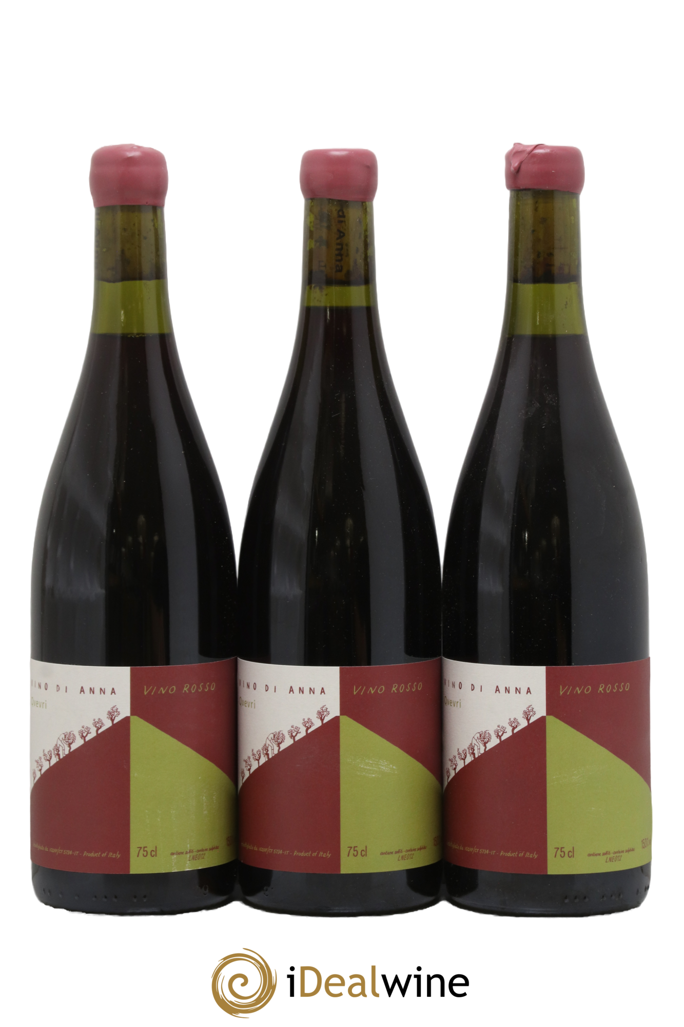 IGT Sicile Vino Rosso Qvevri Don Alfio Vino di Anna 2012 - Lotto di 3 bottiglie - 0